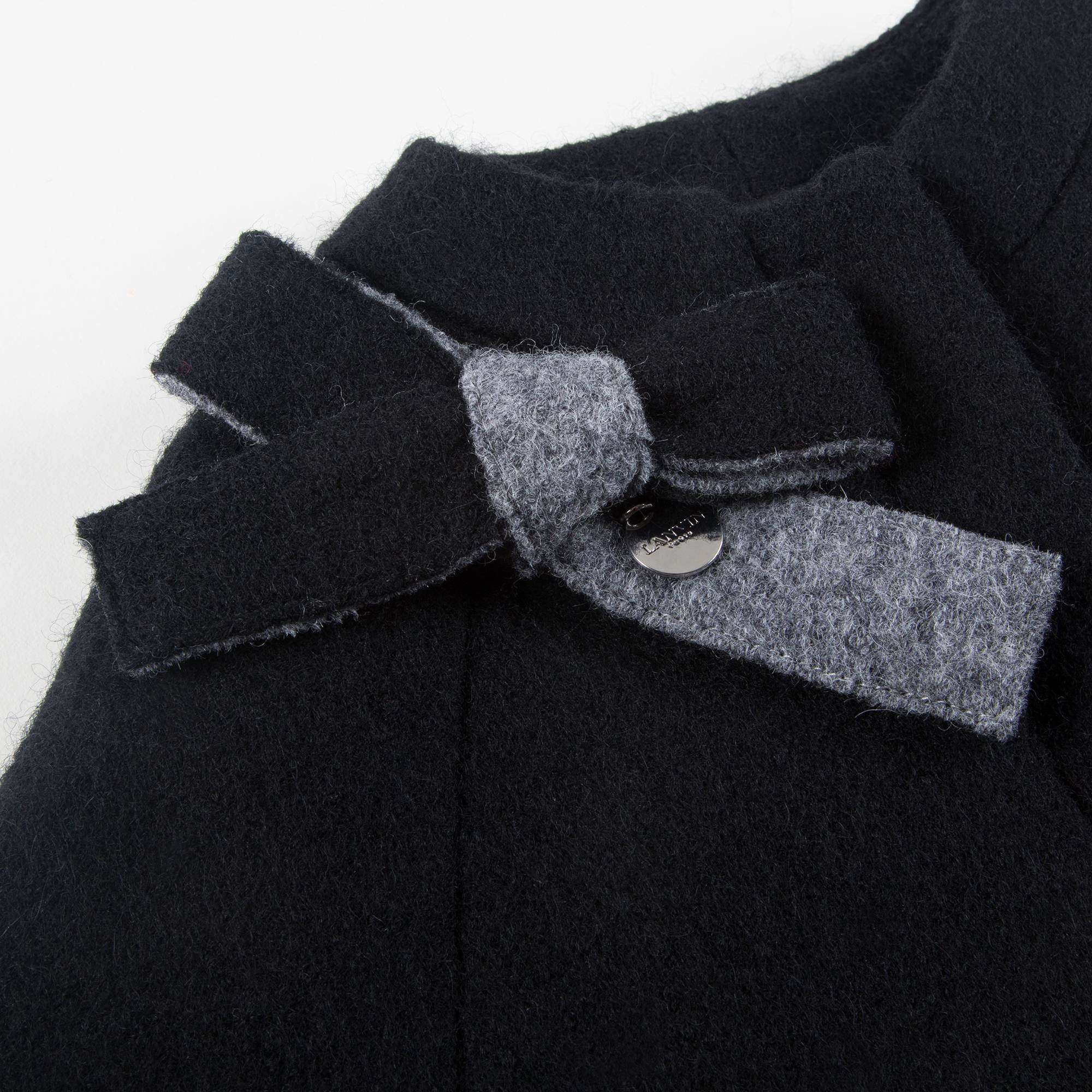 Girls Blue  Grigio  Wool  Cape