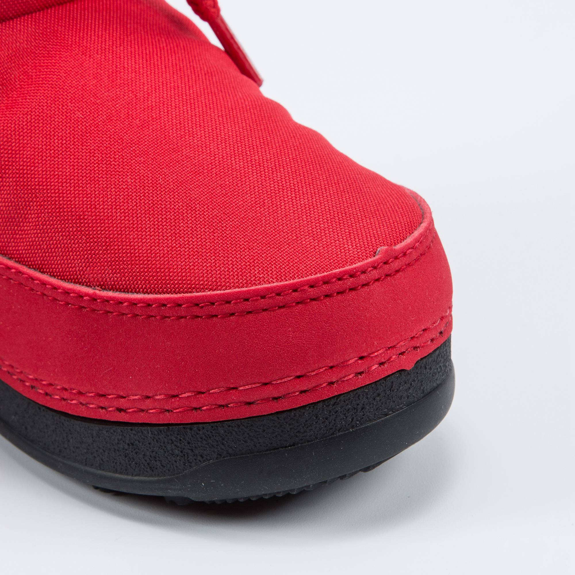 Girls Red Printed Snow Boots