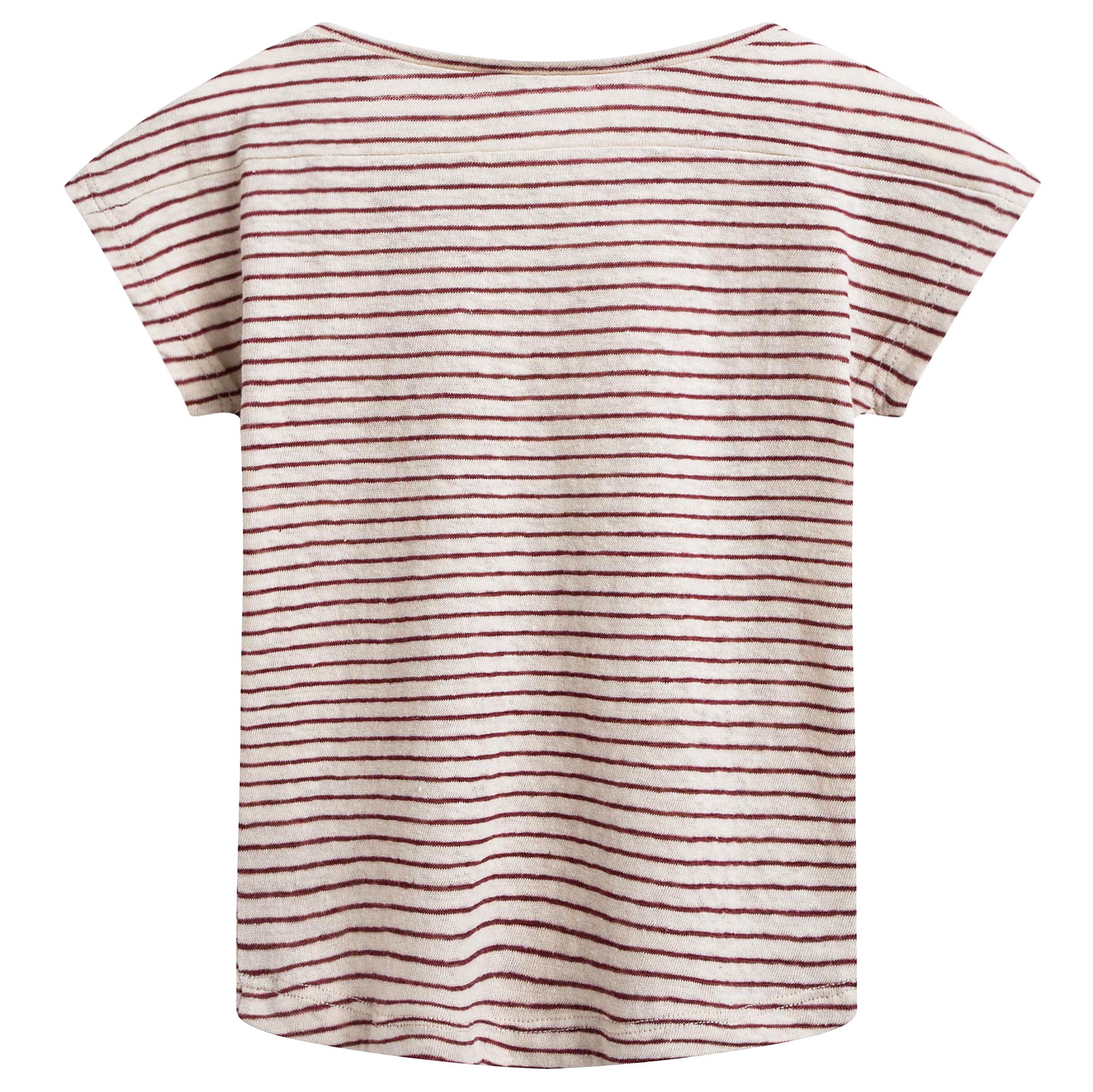 Girls Terracotta Striped T-shirt