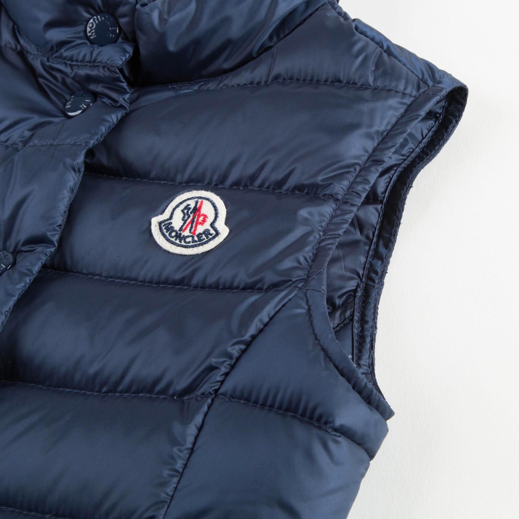 Girls Navy Blue 'Liane' Down Padded Gilet