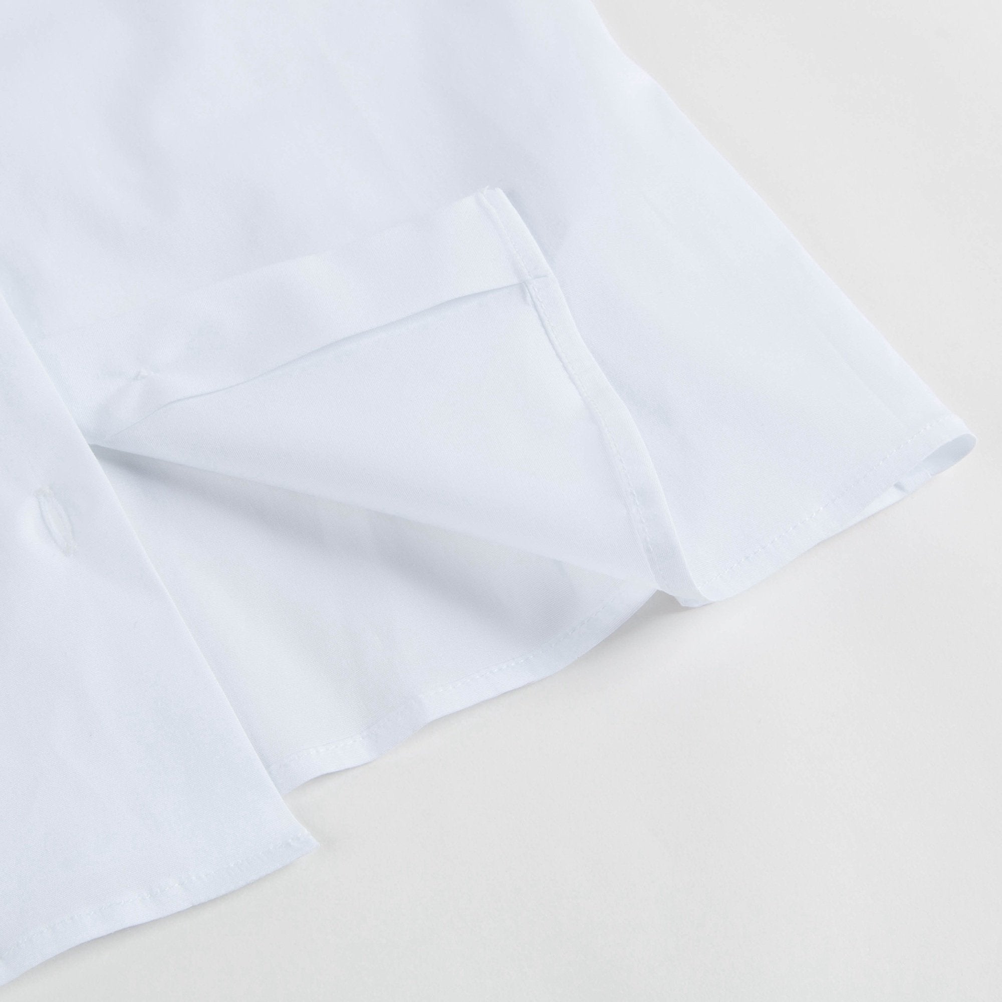 Girls White Embroidered Cotton Shirt