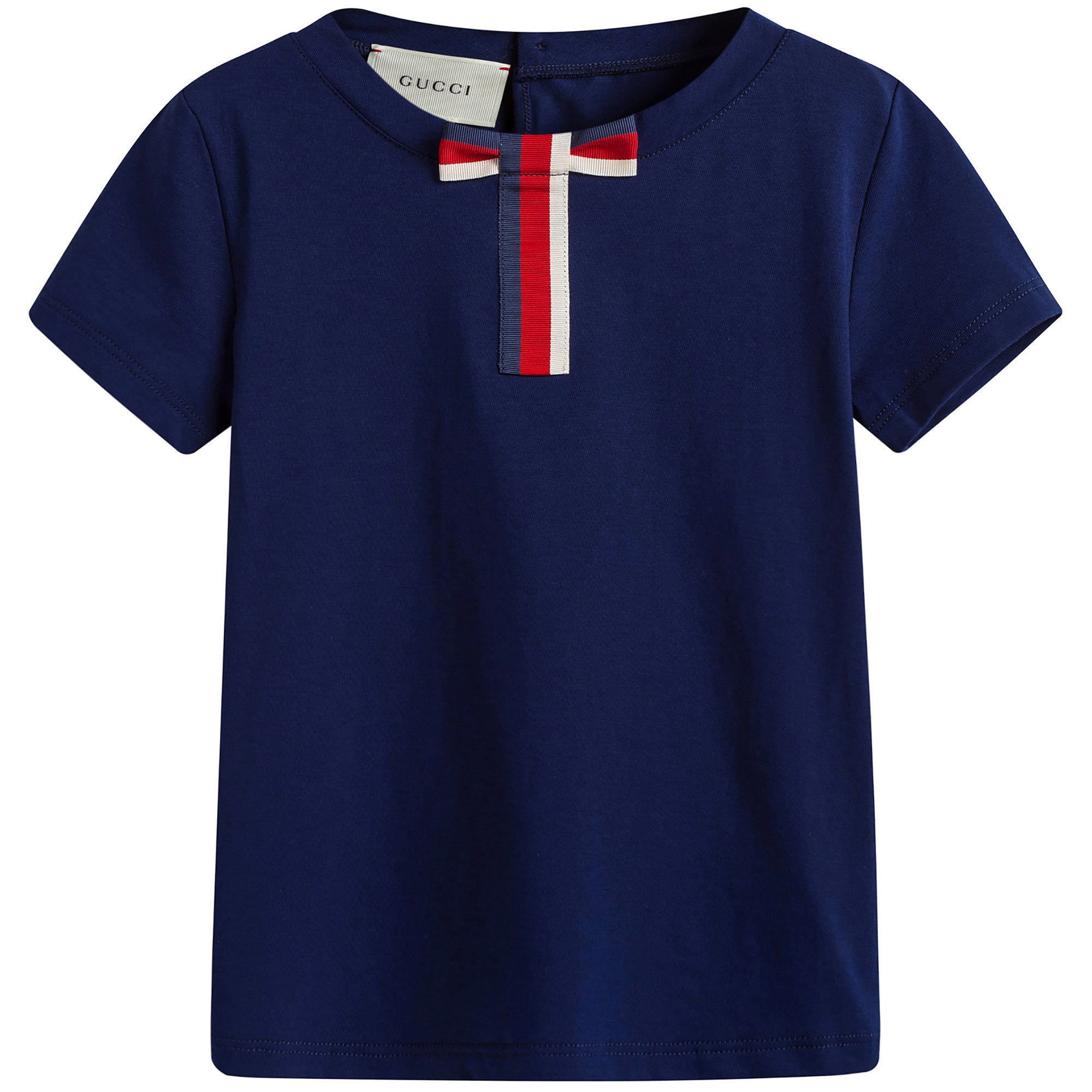 Girls Blue Cotton T-Shirt