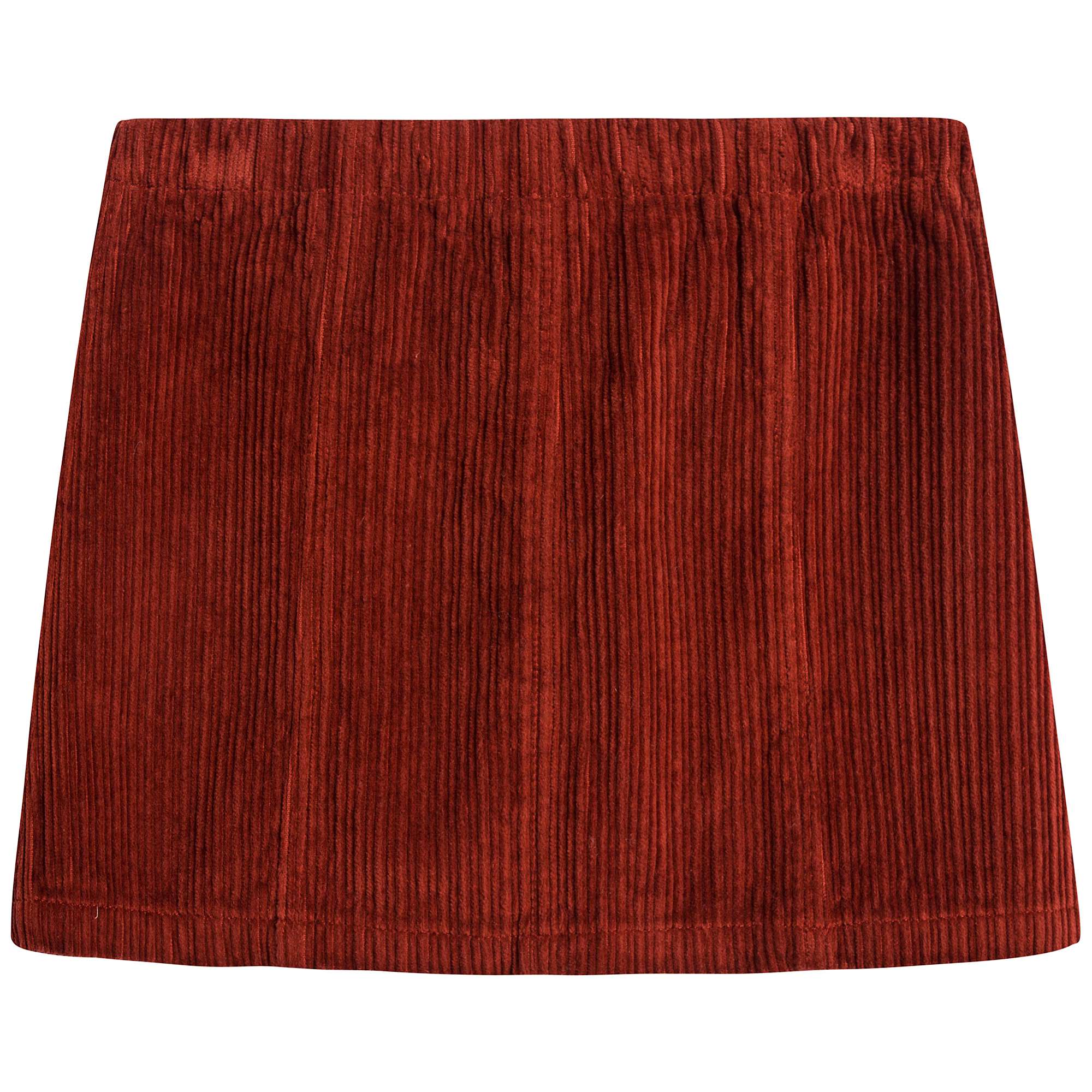 Girls Red Cotton Skirt