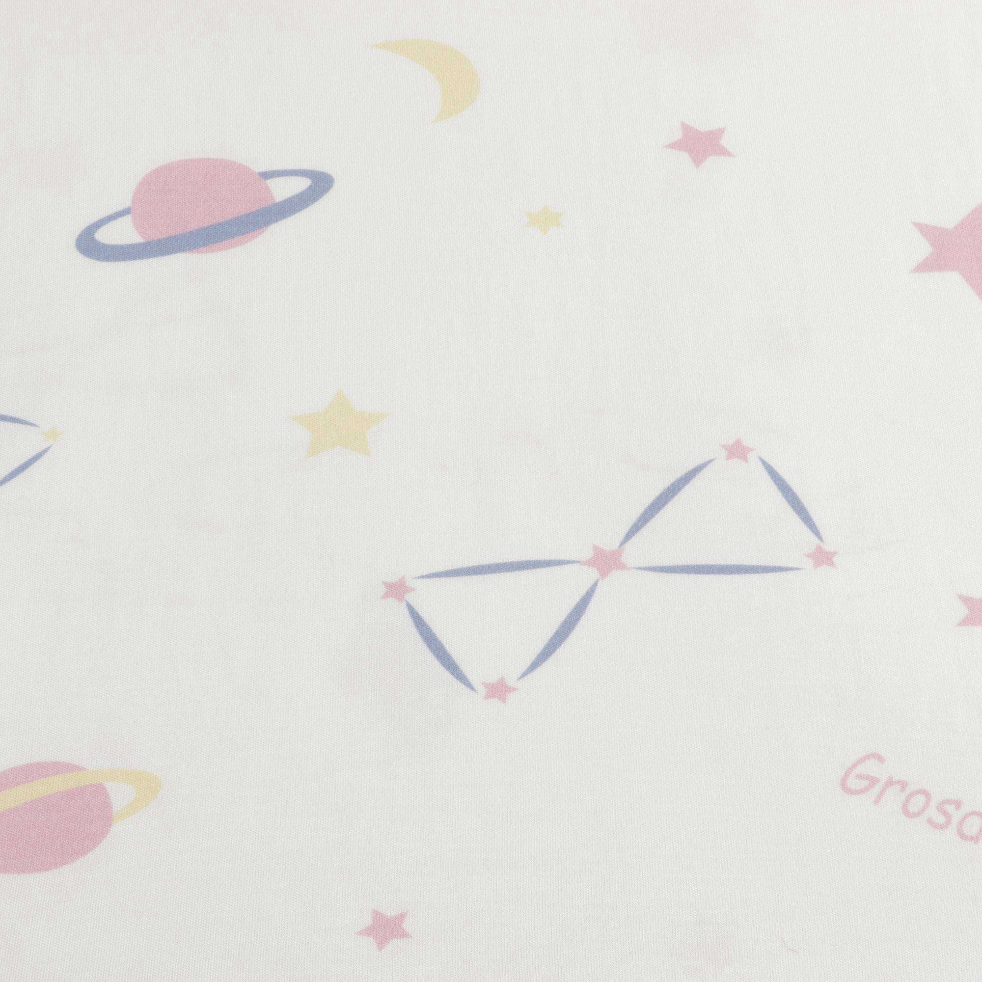 女童白色星球印花睡衣套装