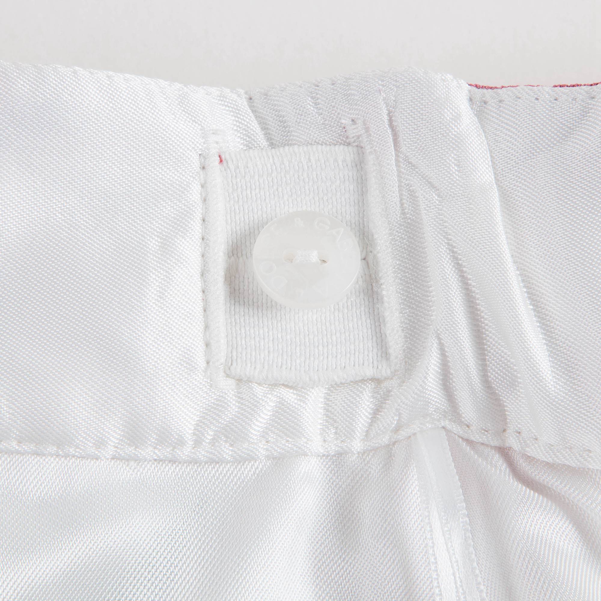Girls White & Rose Flower Cotton Skirt