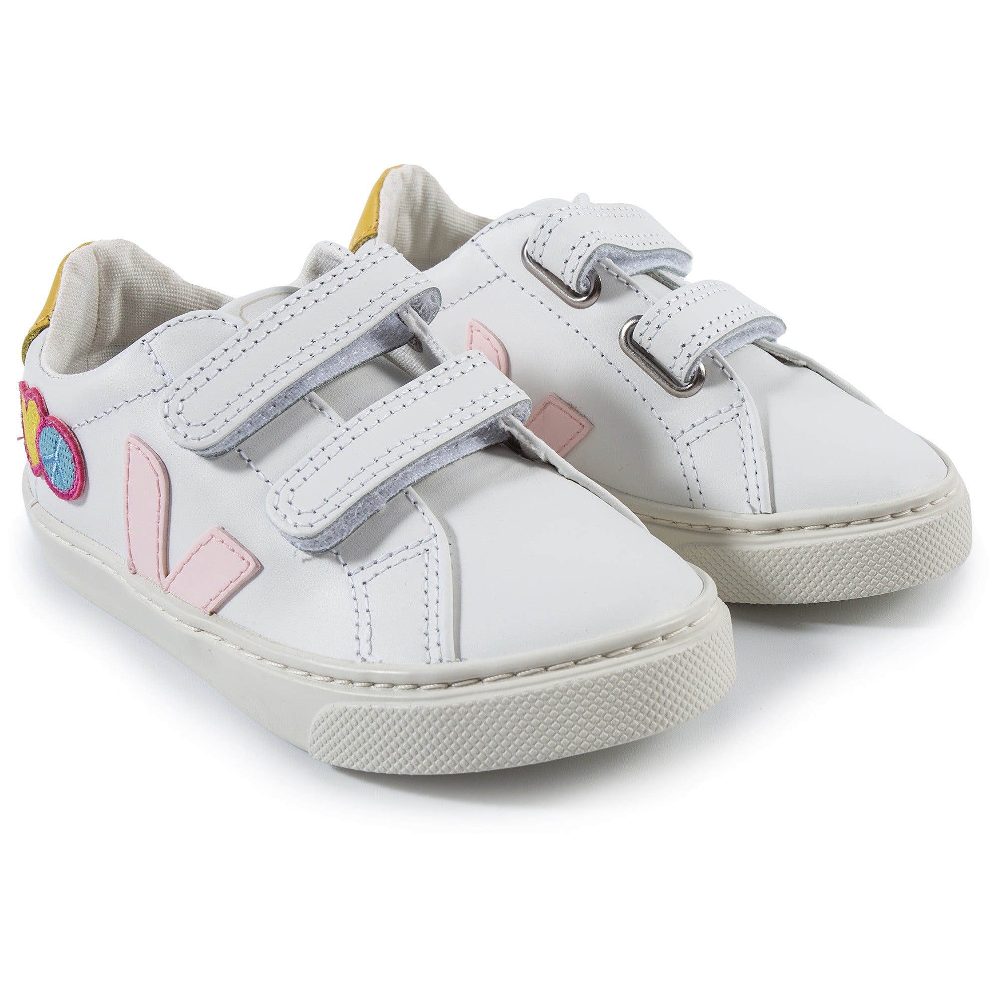 Baby Girls White Leather Shoes