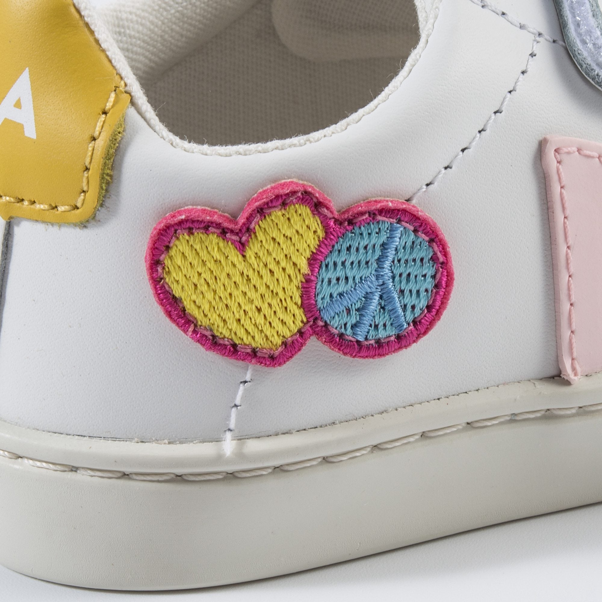 Baby Girls White Leather Shoes