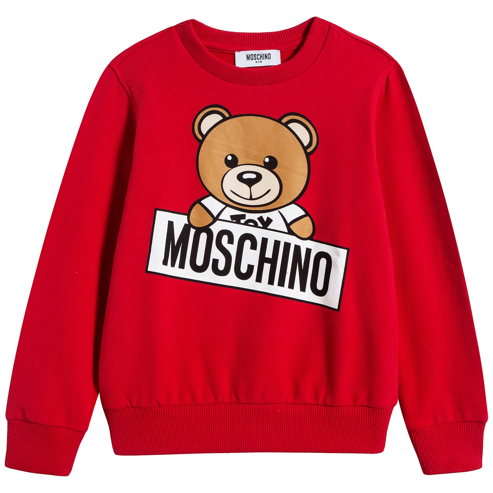 Girls Poppy Red Cotton Sweatshirt