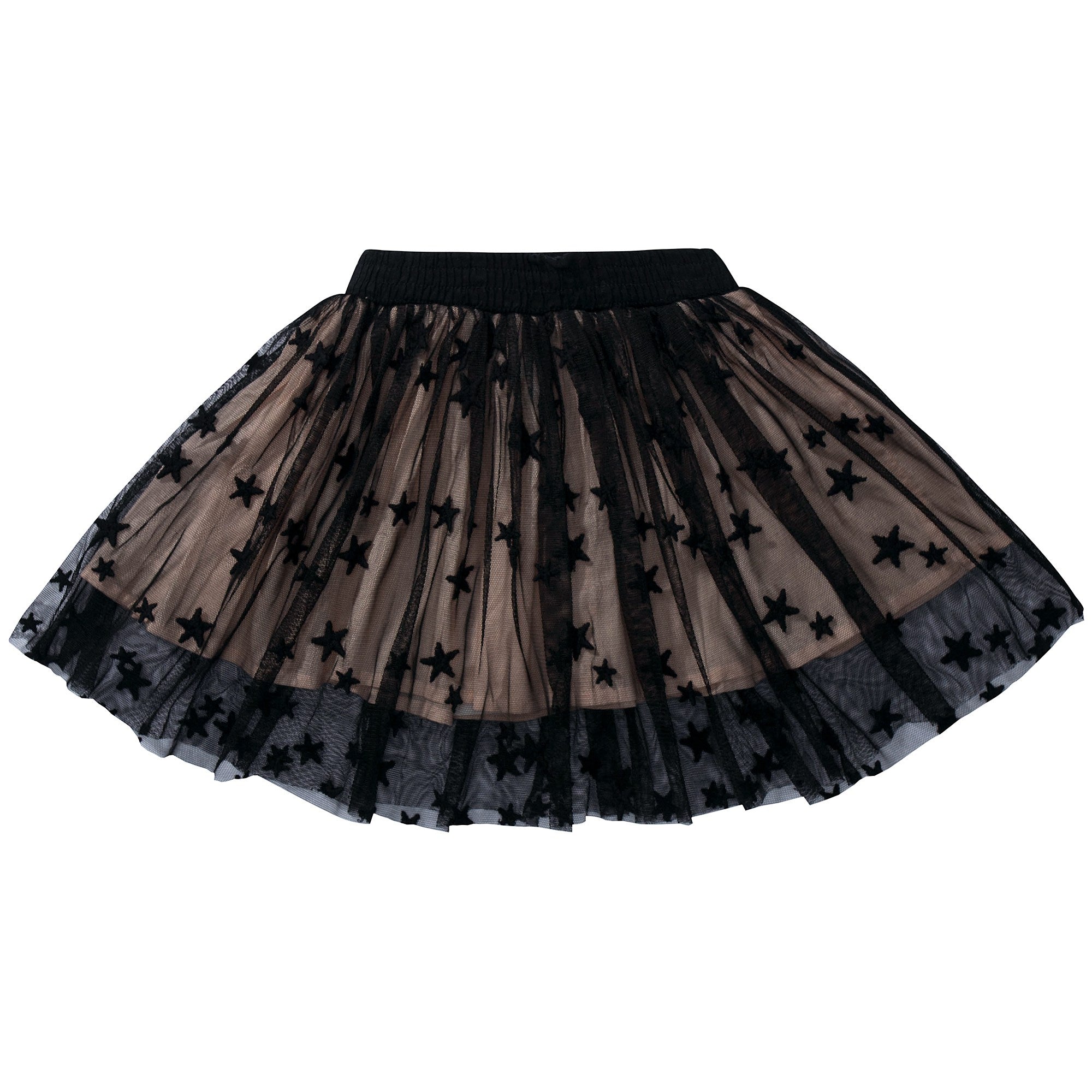 Girls Black & Pink Tulle Skirt