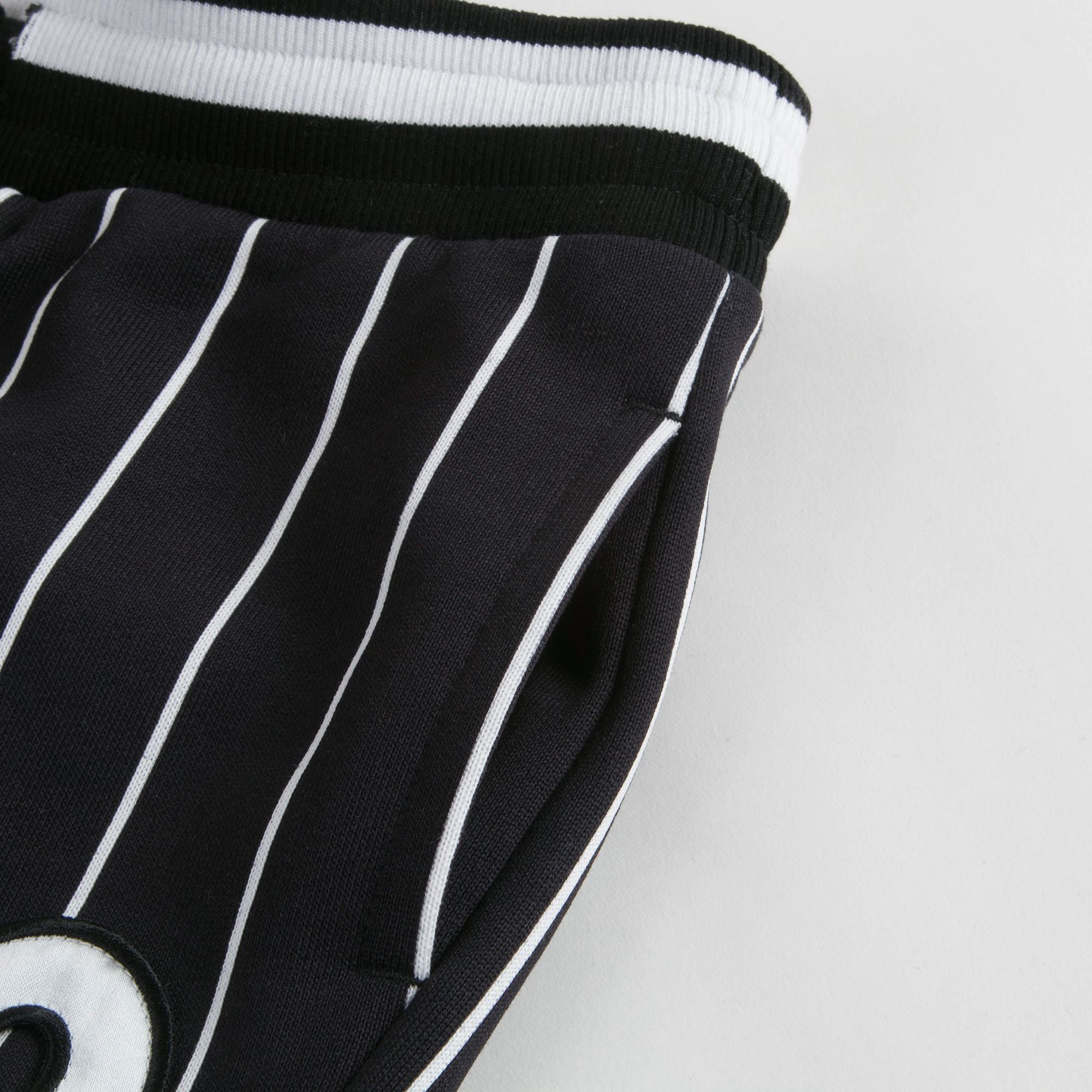 Boys Black Stripes Cotton Trousers