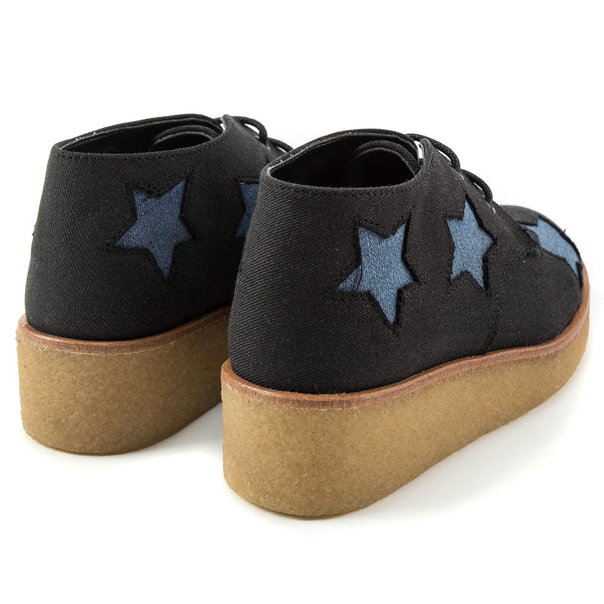 Girls Blue Stars Cotton Shoes