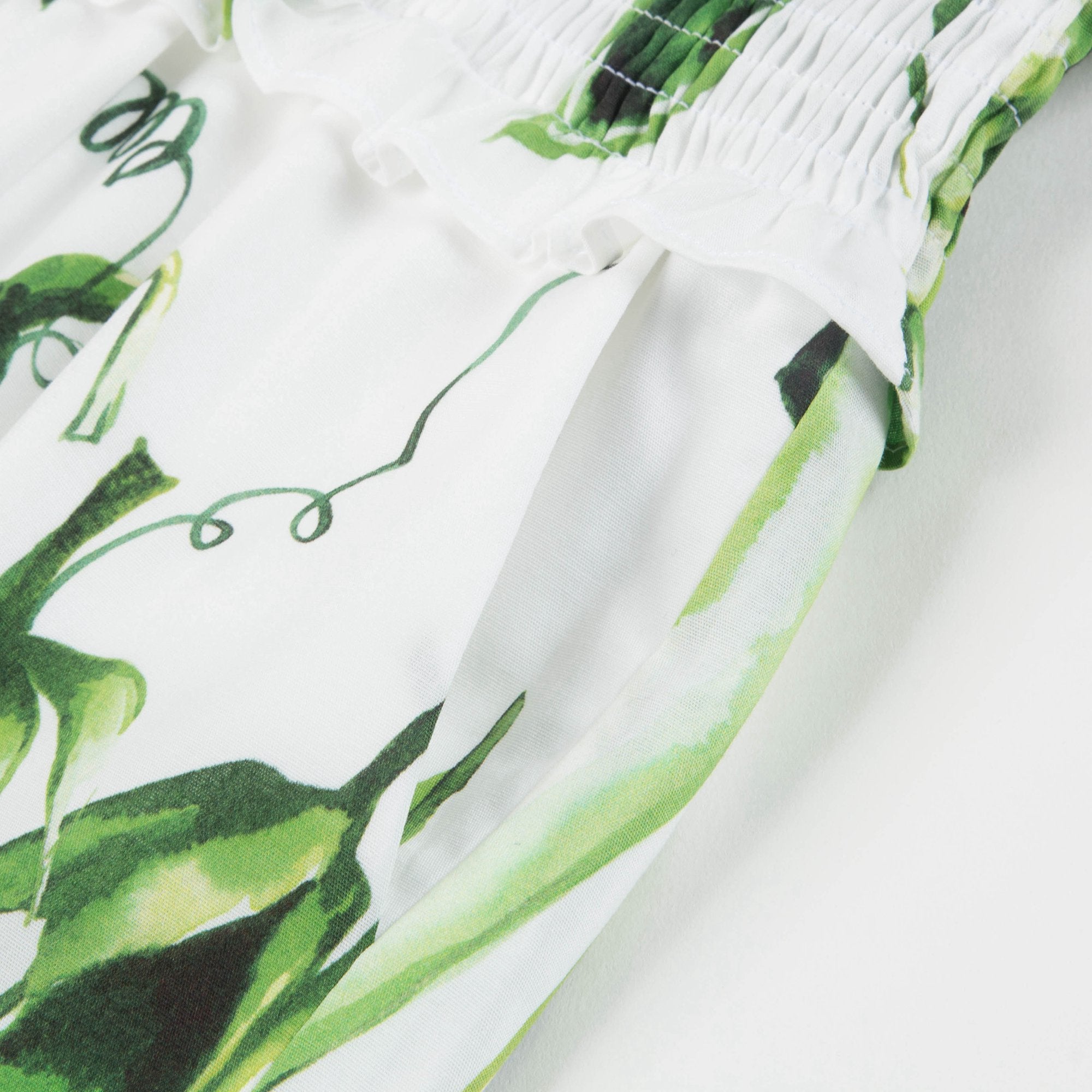 Girls Green 'Piselli' Cotton Playsuit