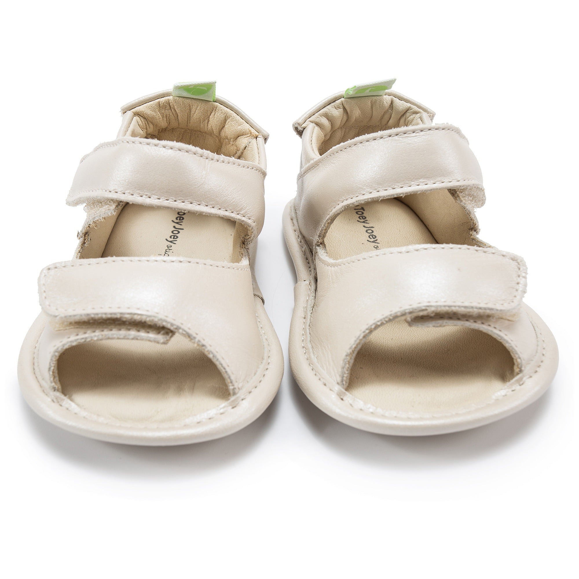 Baby Girls Antique White Leather Sandal