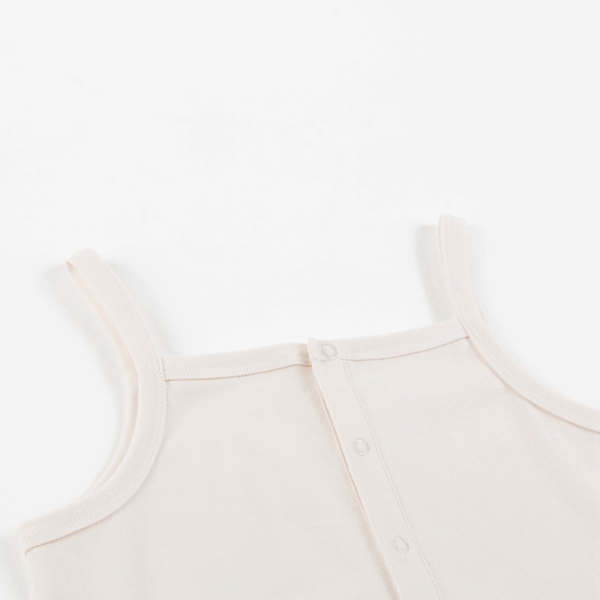 Girls Stone & Light Brick Pima Cotton Rompers