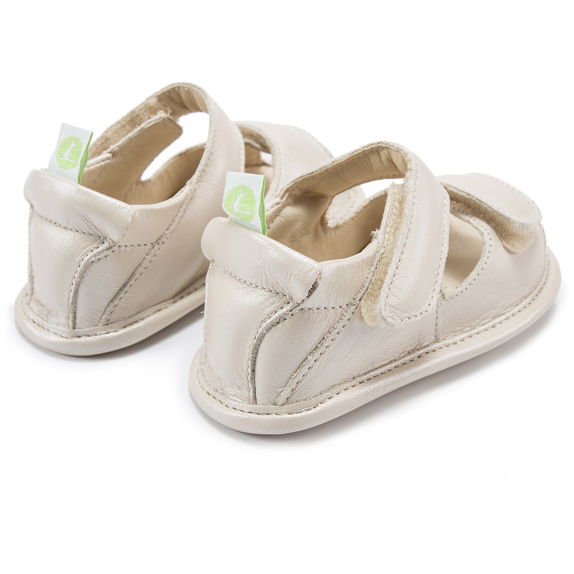Baby Girls Antique White Leather Sandal