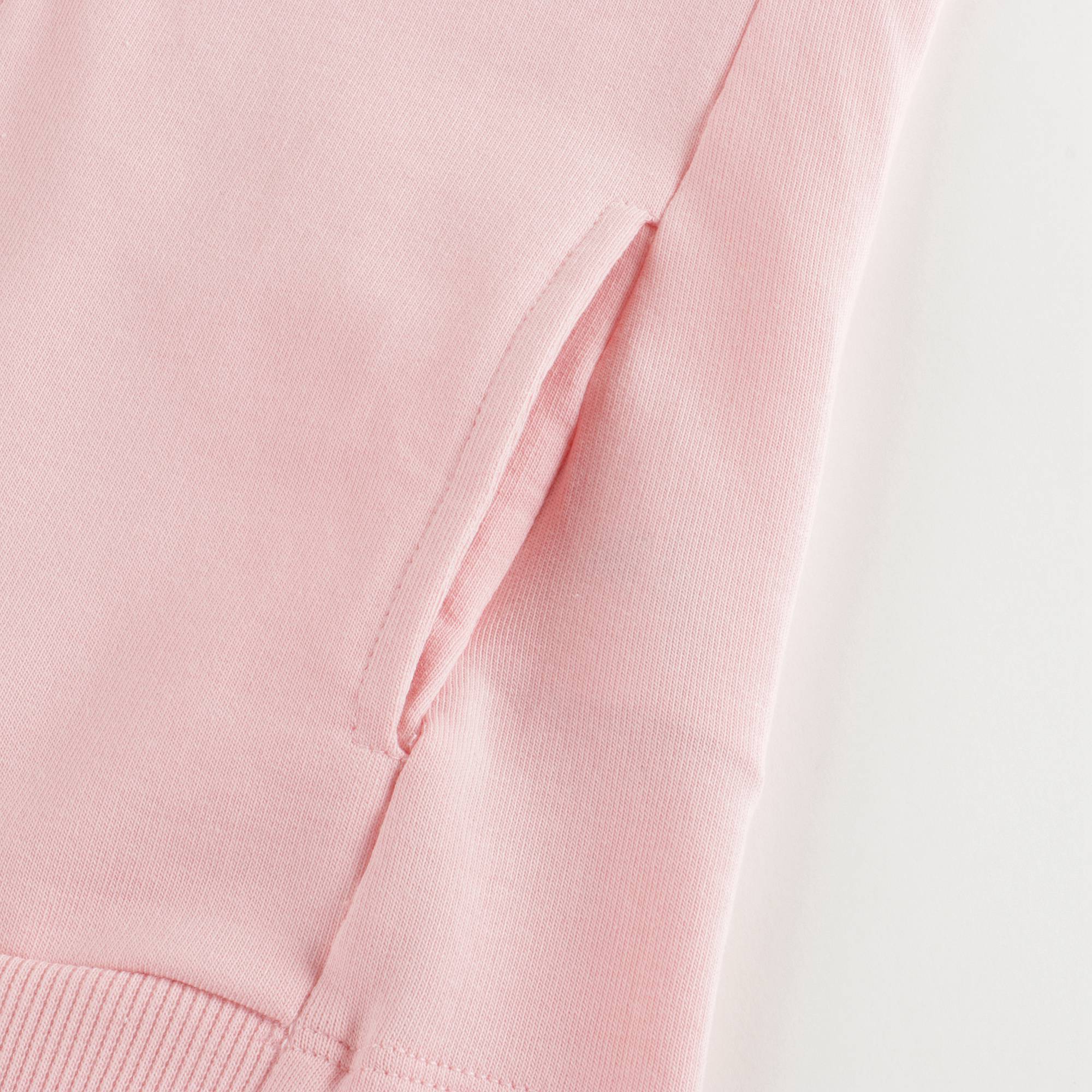 Baby Girls Pink Logo Cotton Hoodie