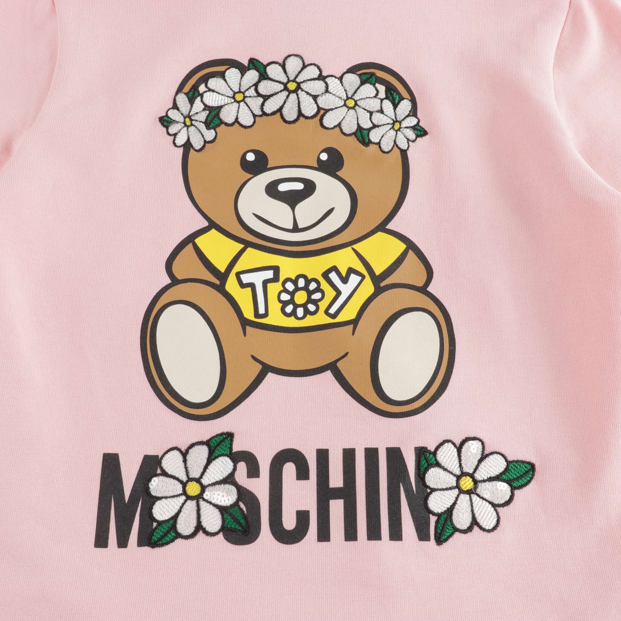 Baby Girls Pink Logo Cotton Hoodie