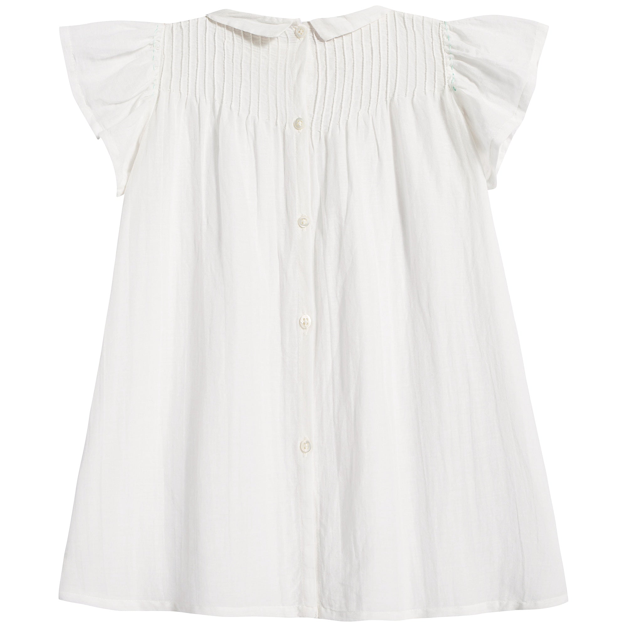 Baby Girls White Cotton Dress