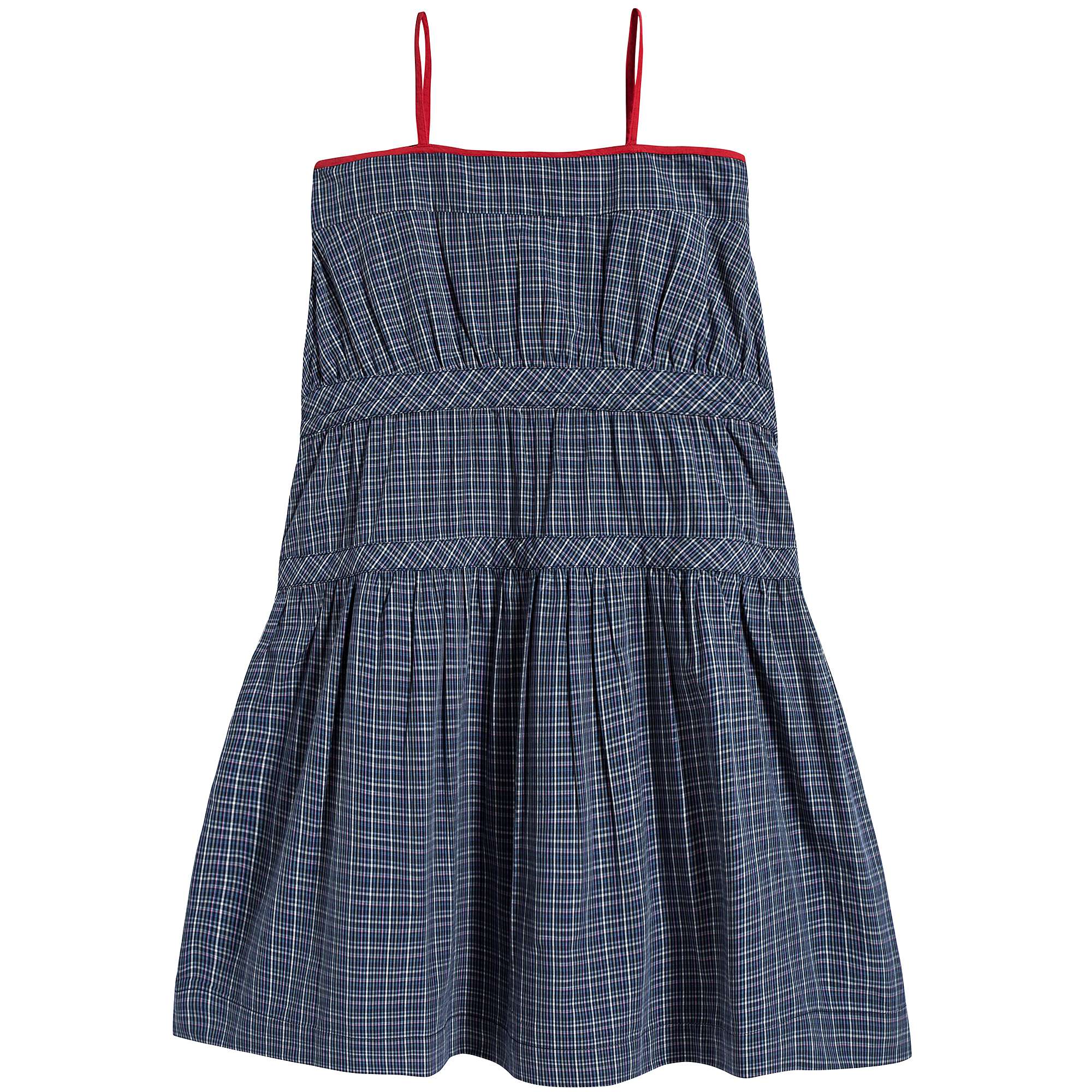 Girls Oxford Blue Cotton Dress