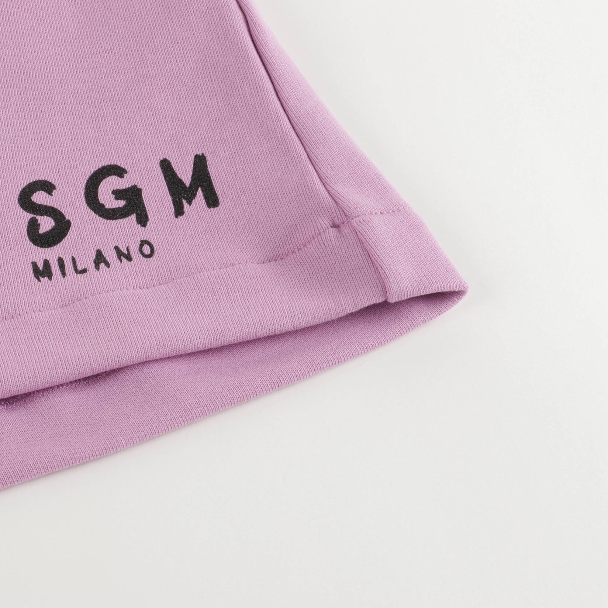 Girls Lilac Fleece Cotton Skirt