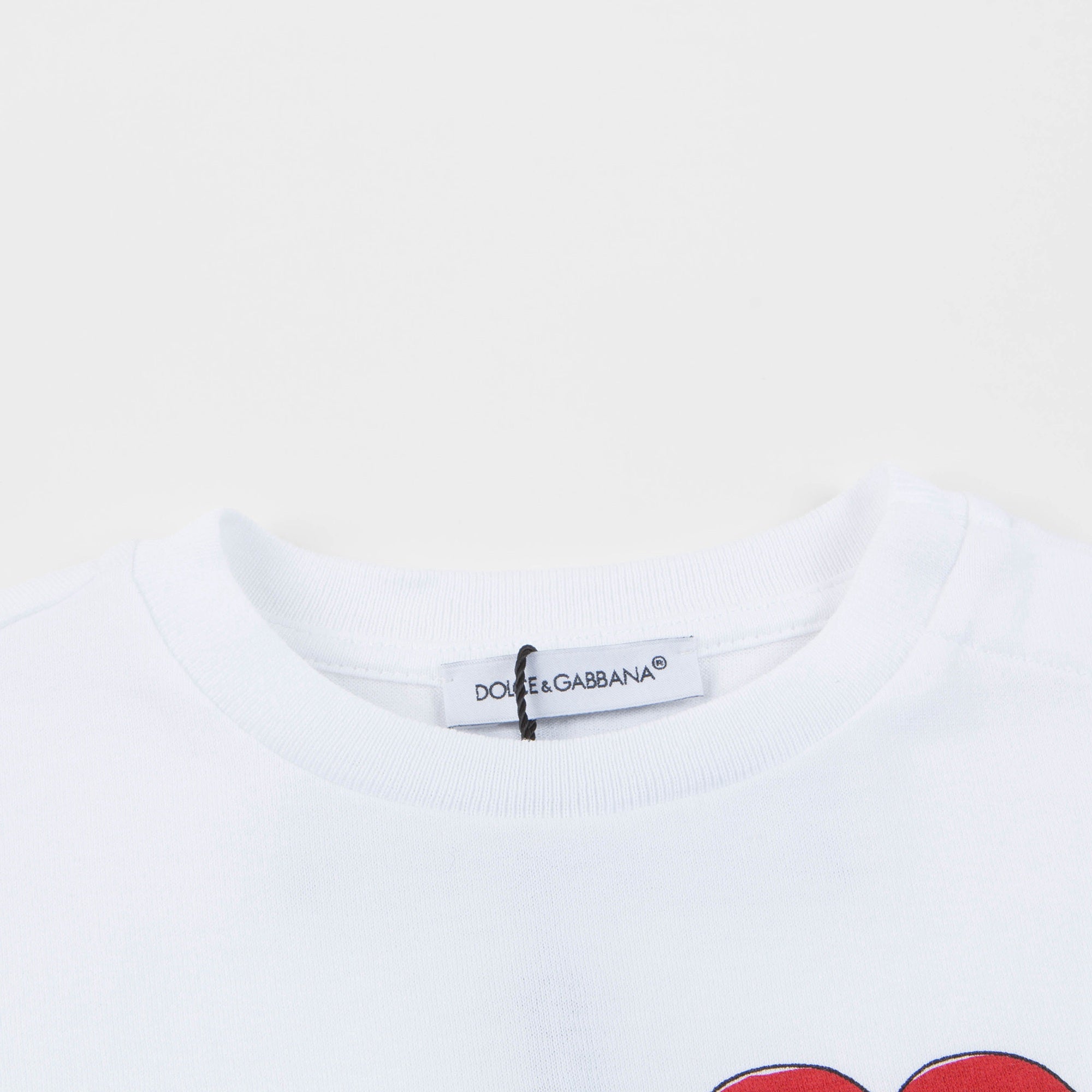 Baby Girls White Love Cotton T-shirt