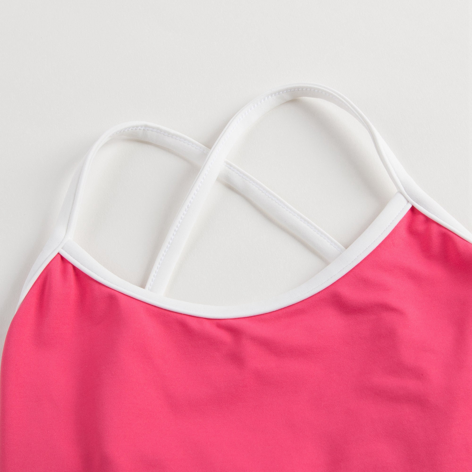 Girls Pink Jersey Swimsuit