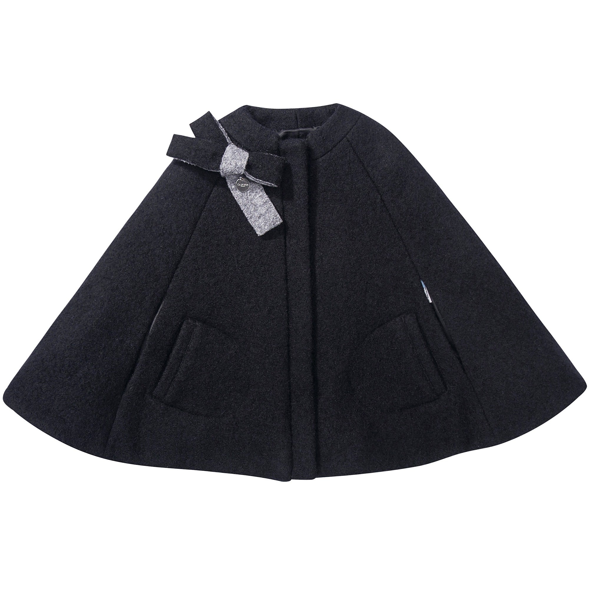 Girls Blue  Grigio  Wool  Cape