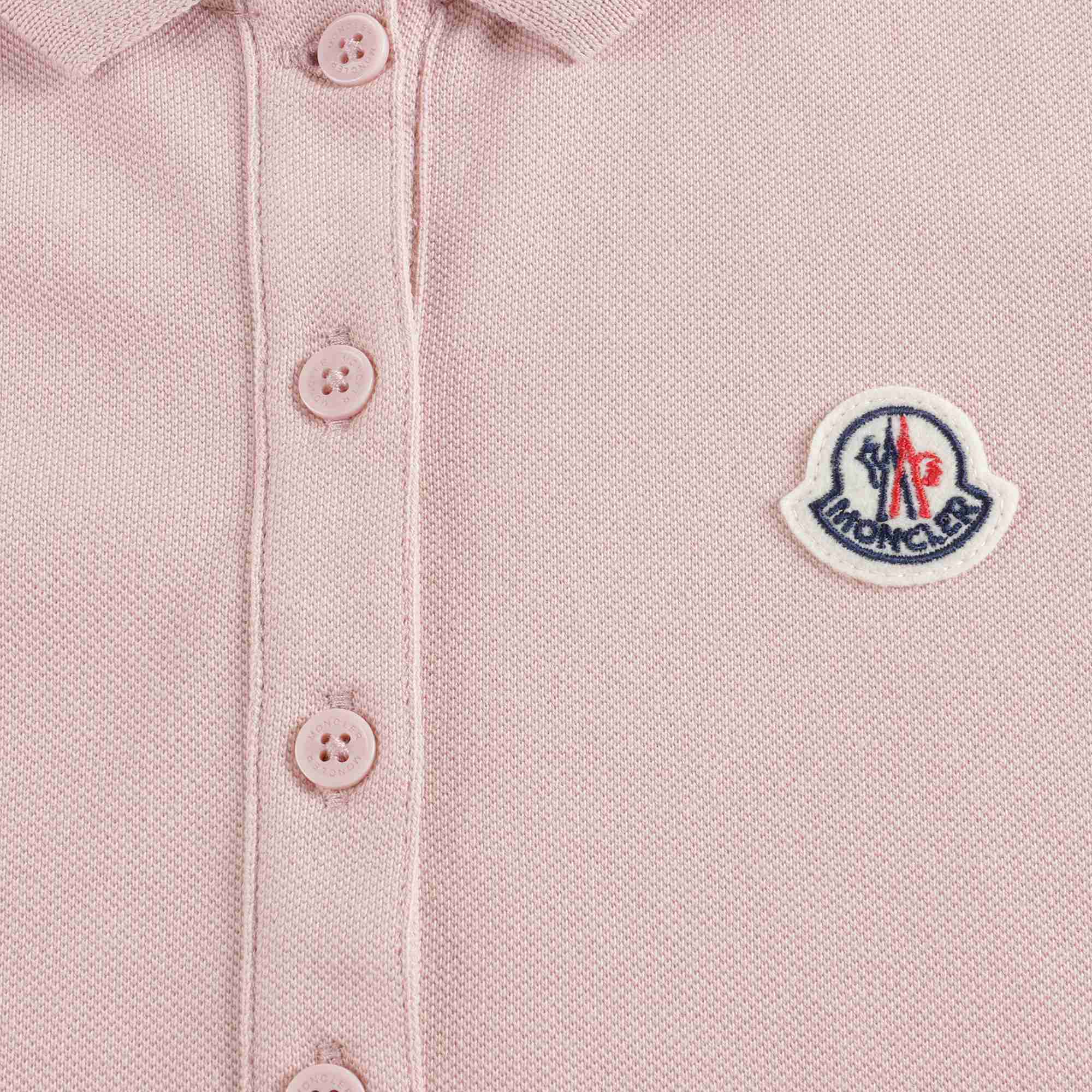 Girls Pink Cotton Polo Dress