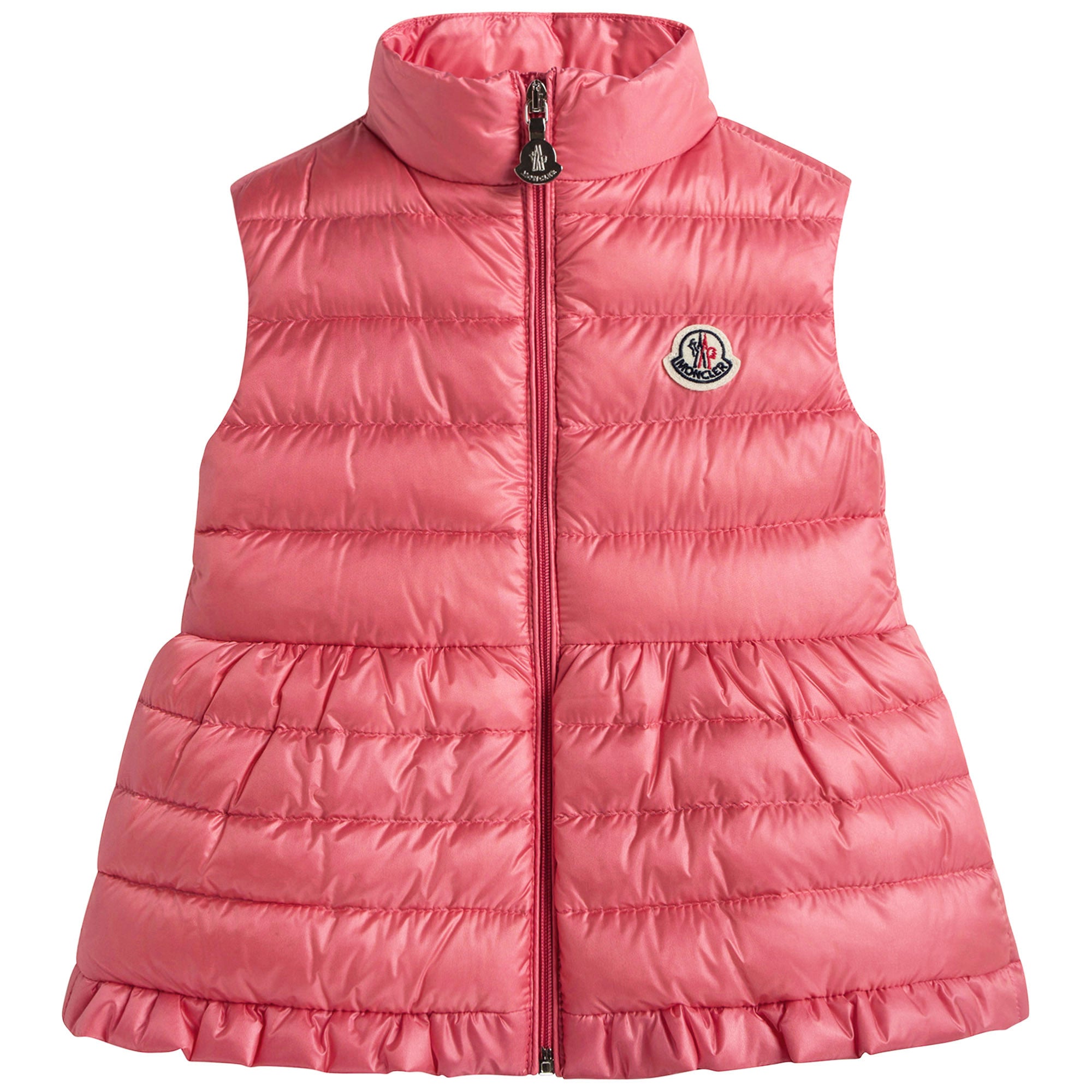 Girls Pink "New Cherame"Down Padded Gilet