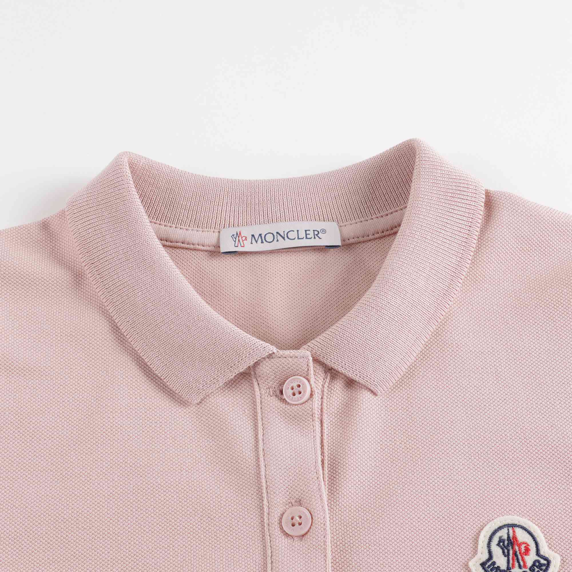 Girls Pink Cotton Polo Dress