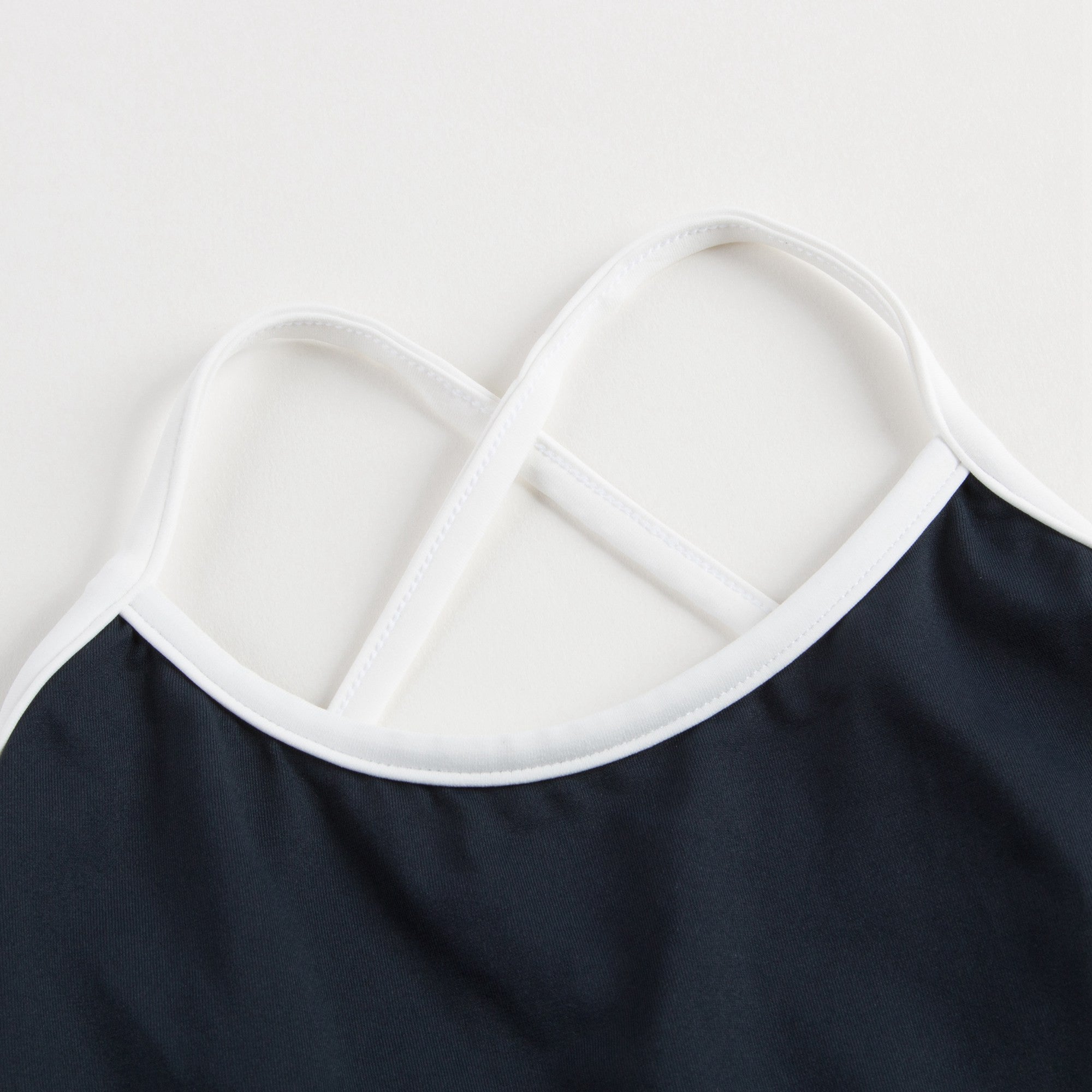 Girls Dark Blue Jersey Swimsuit