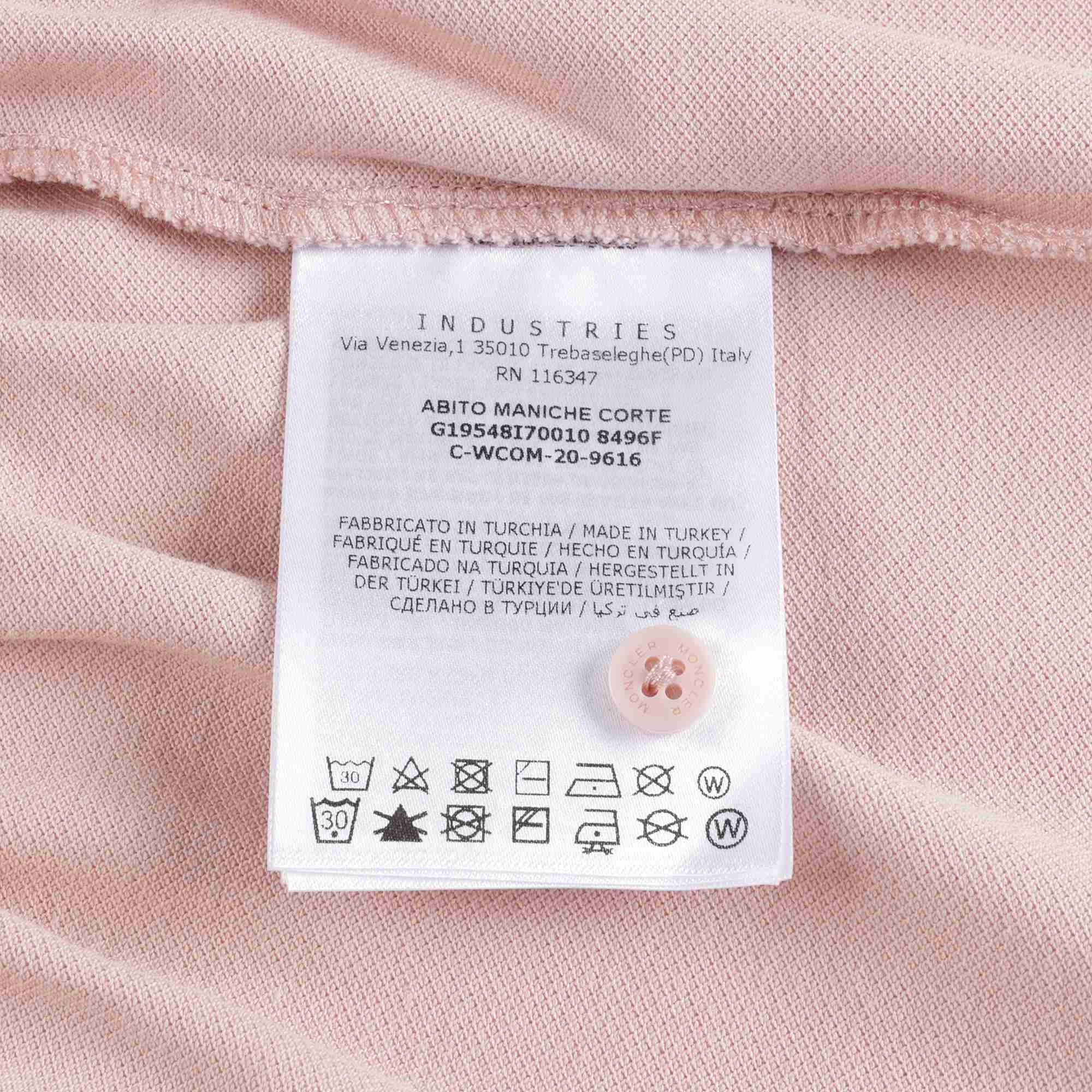 Girls Pink Cotton Polo Dress