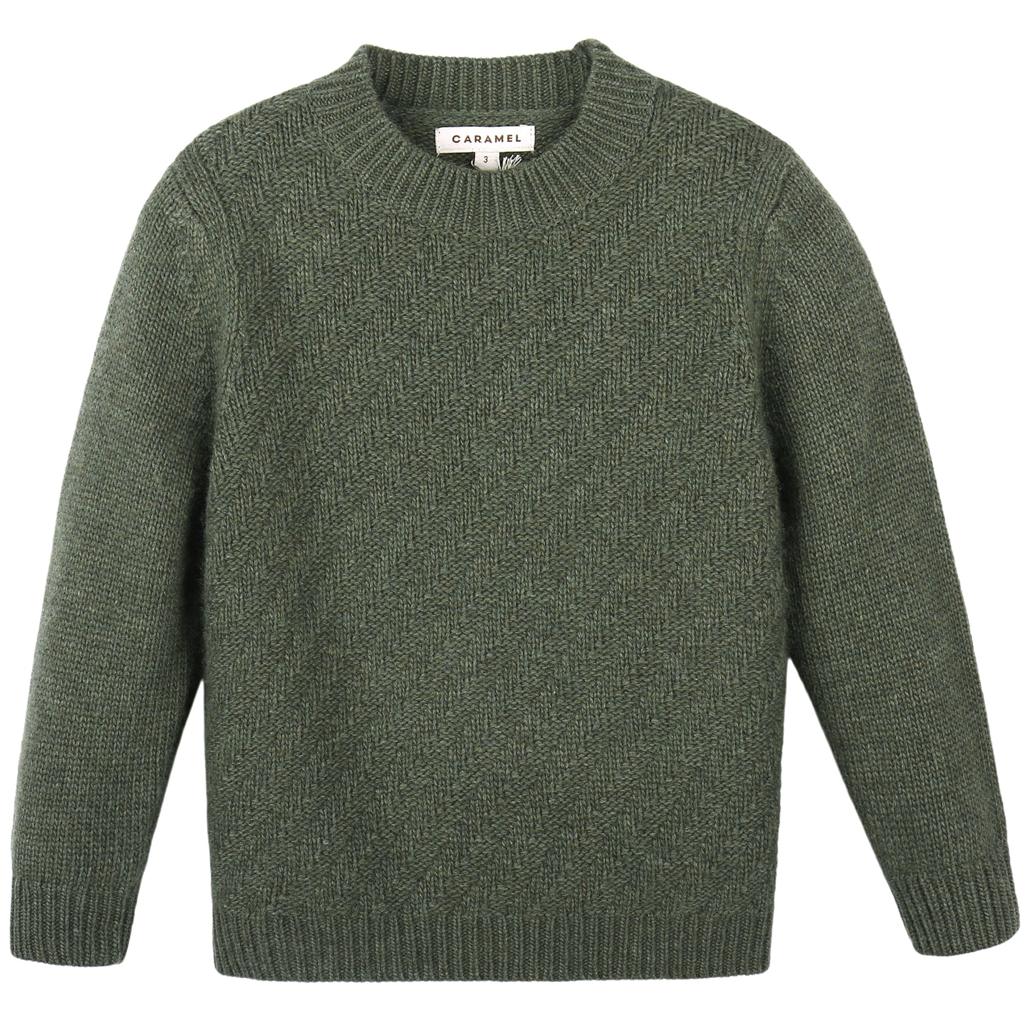 Girls Green Knitted Sweater