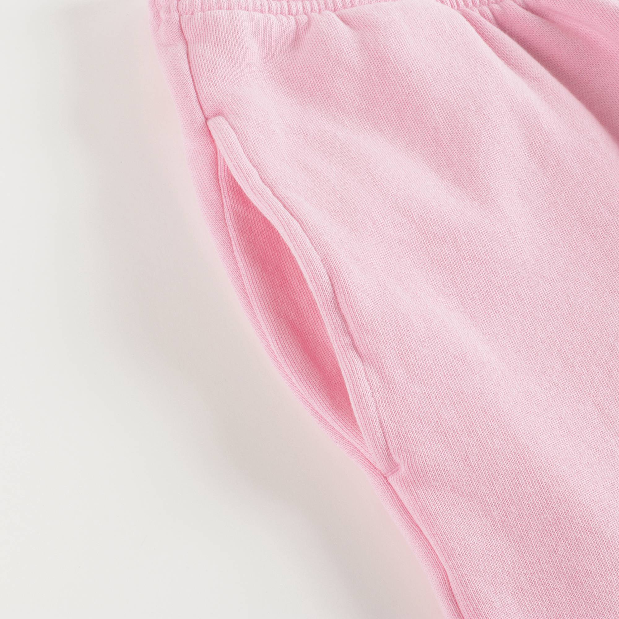 Girls Pink Logo Cotton Shorts