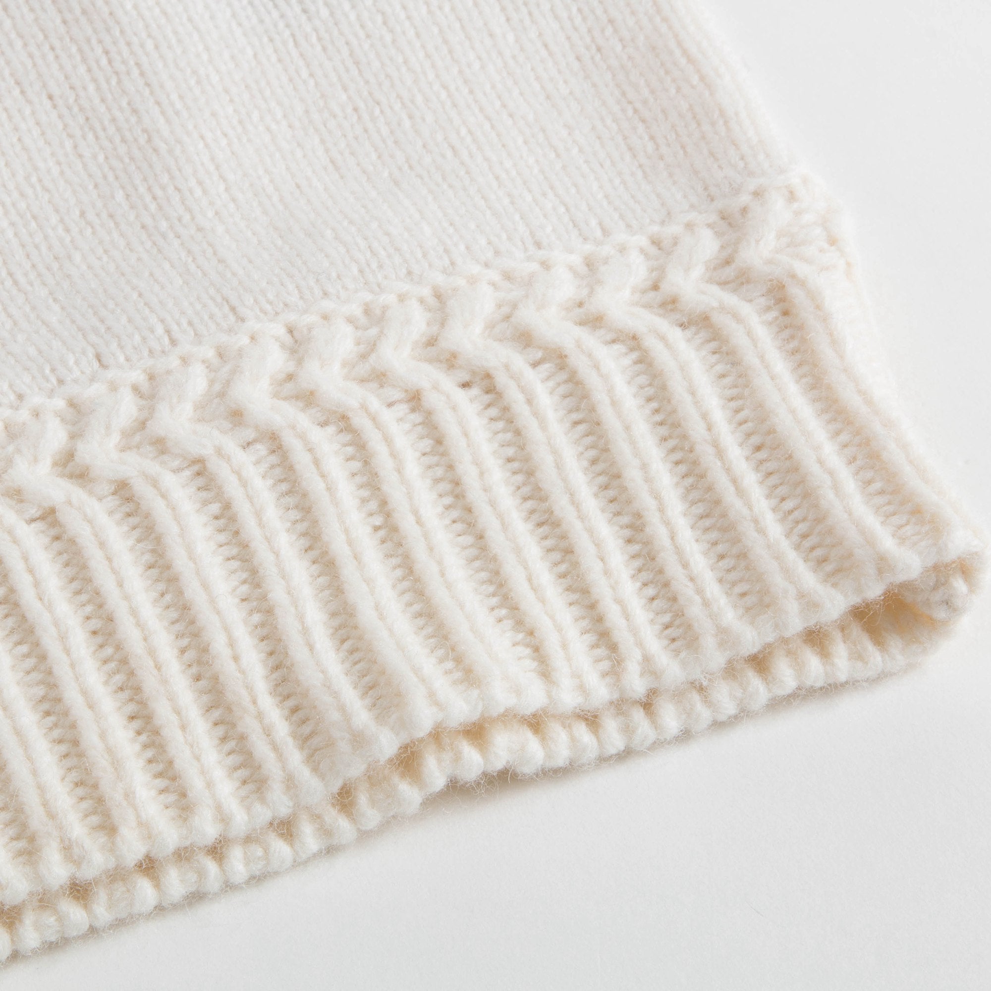 Girls Ivory Wool Dress