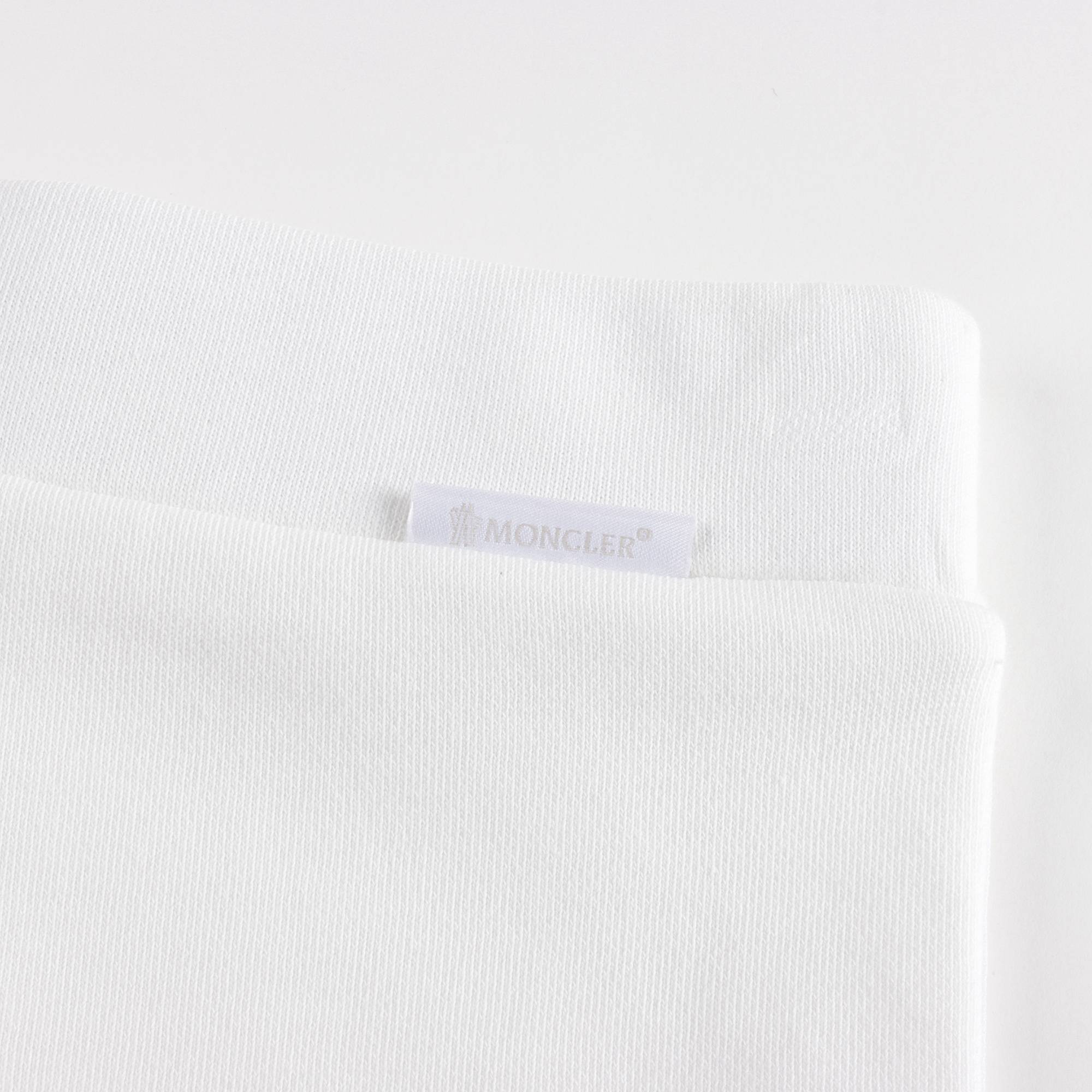 Girls White Logo Cotton Set