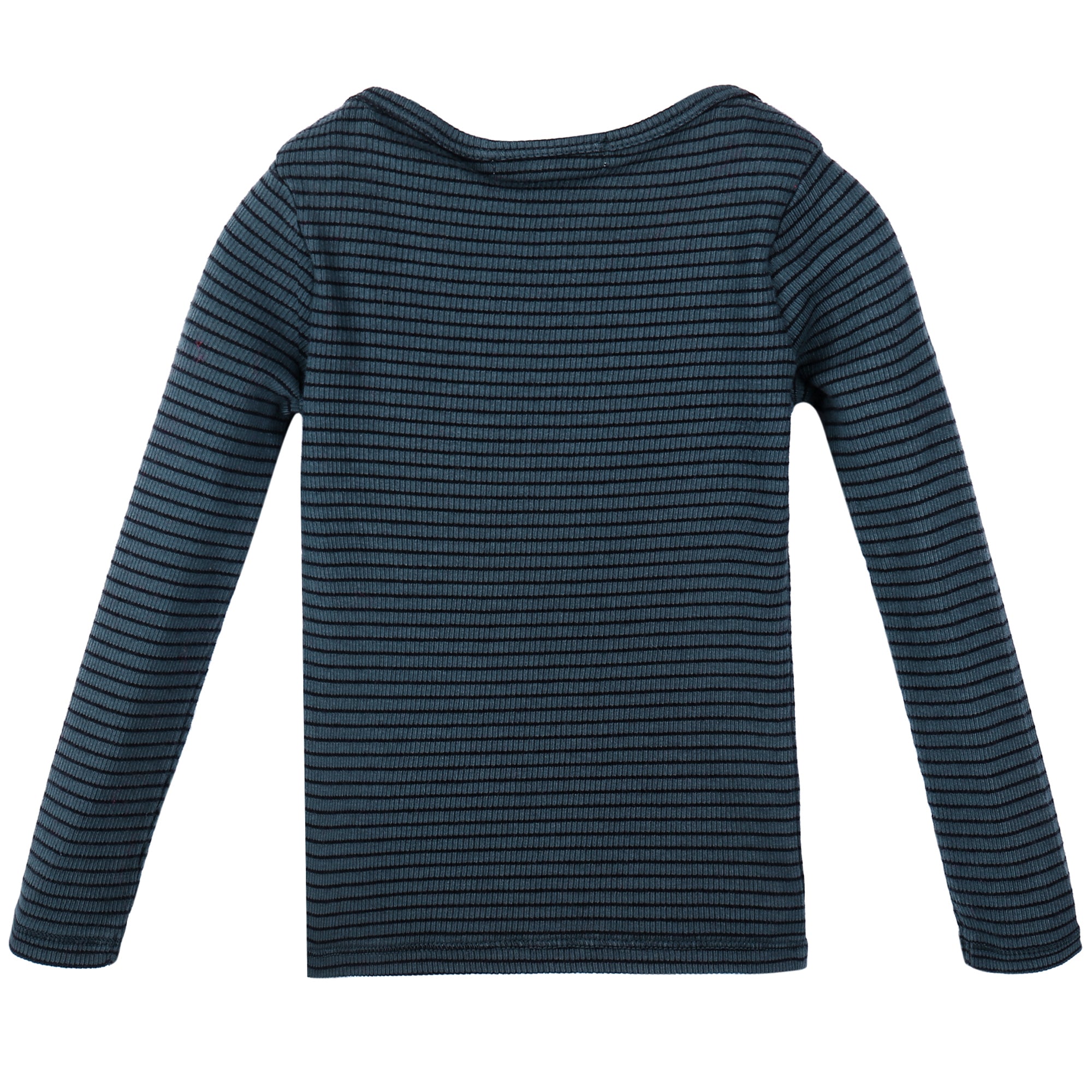 Baby Dark Blue Striped Cotton T-shirt
