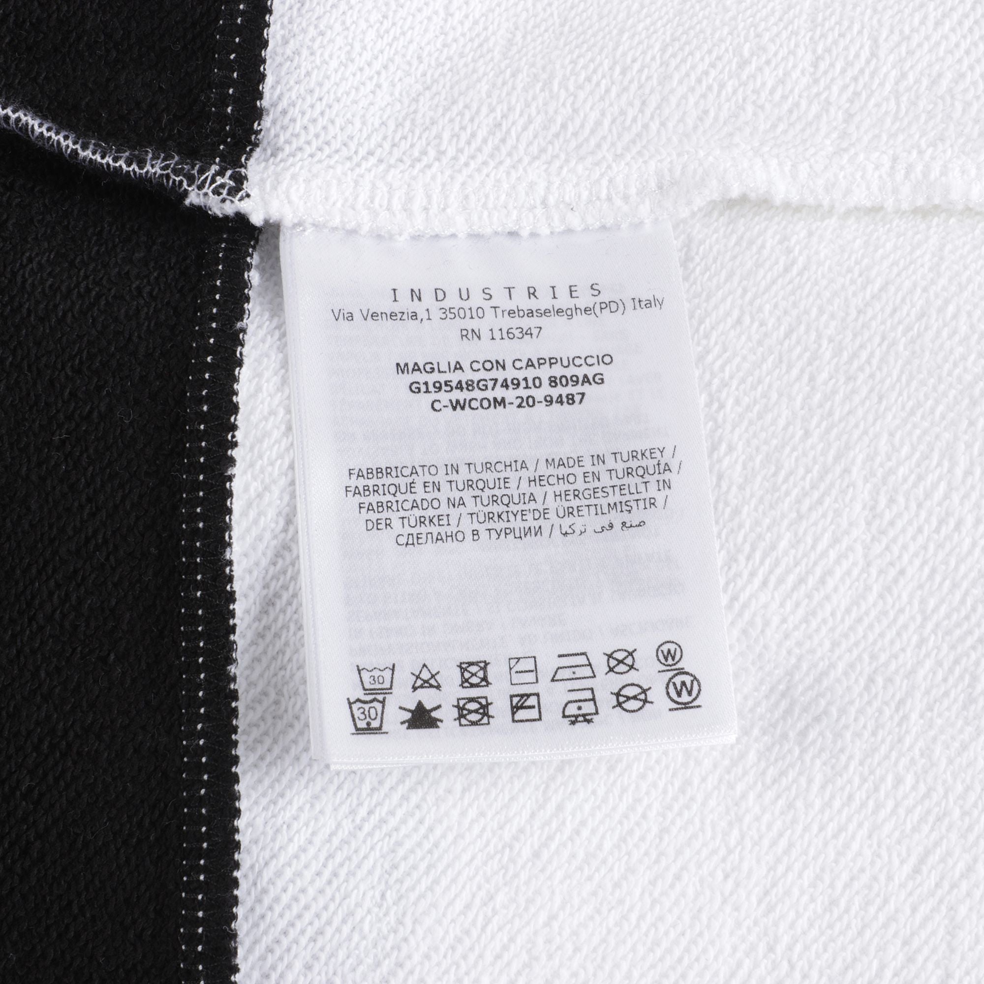 Girls White Logo Hooded Sweatshirt