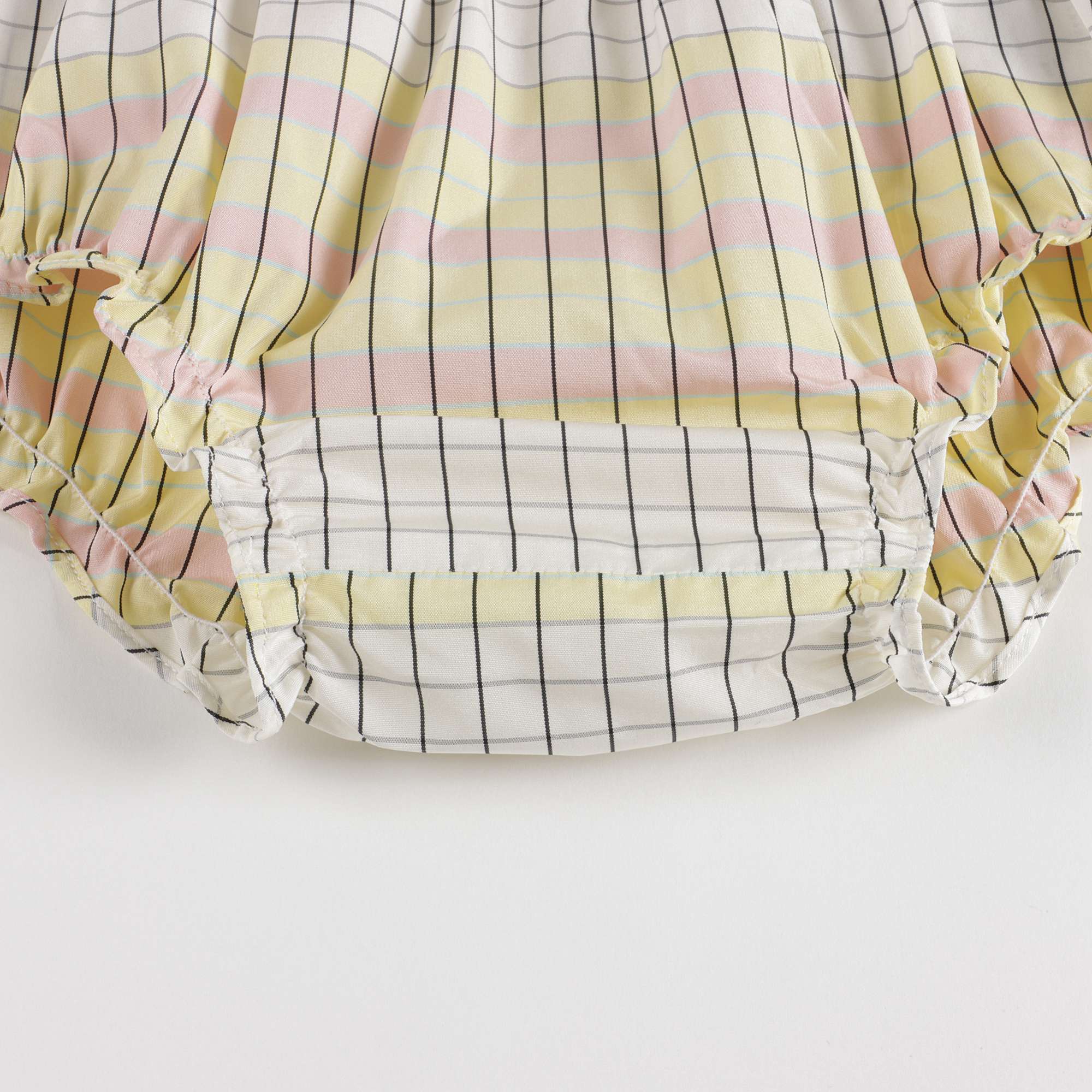 Baby Girls Yellow Check Dress Set