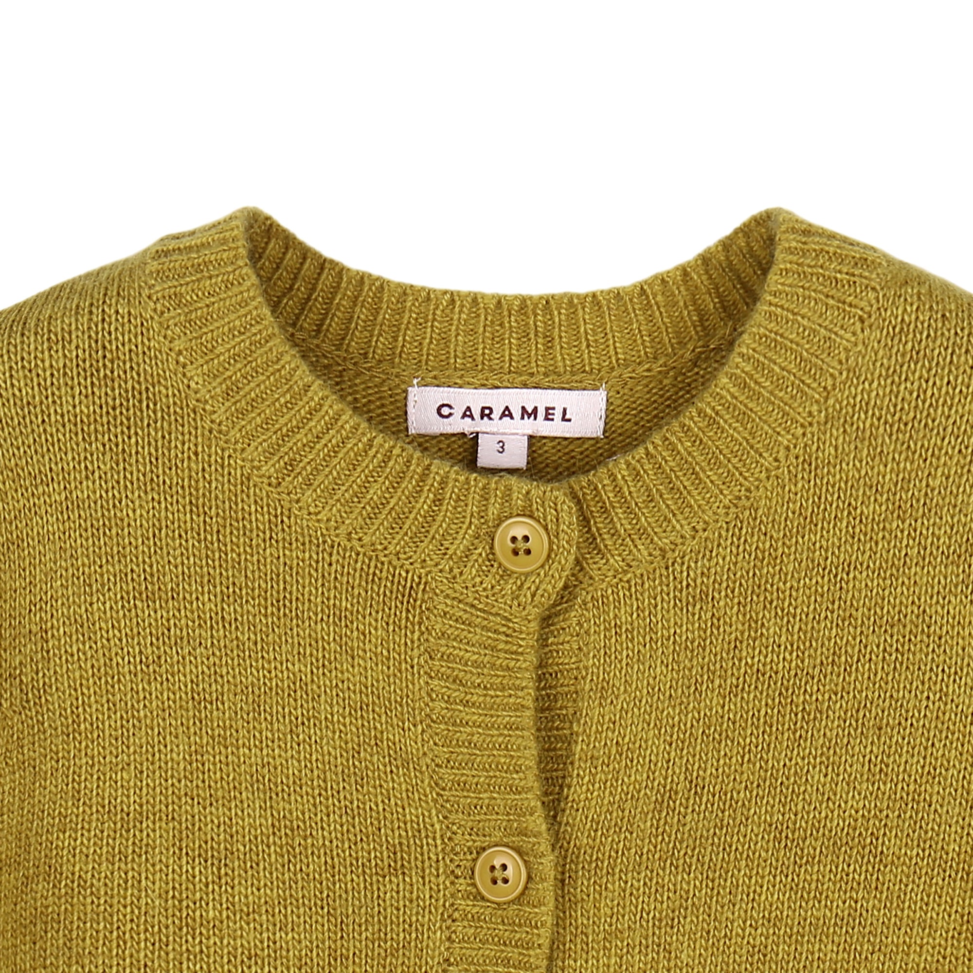 Girls Yellow Knitted Cardigan