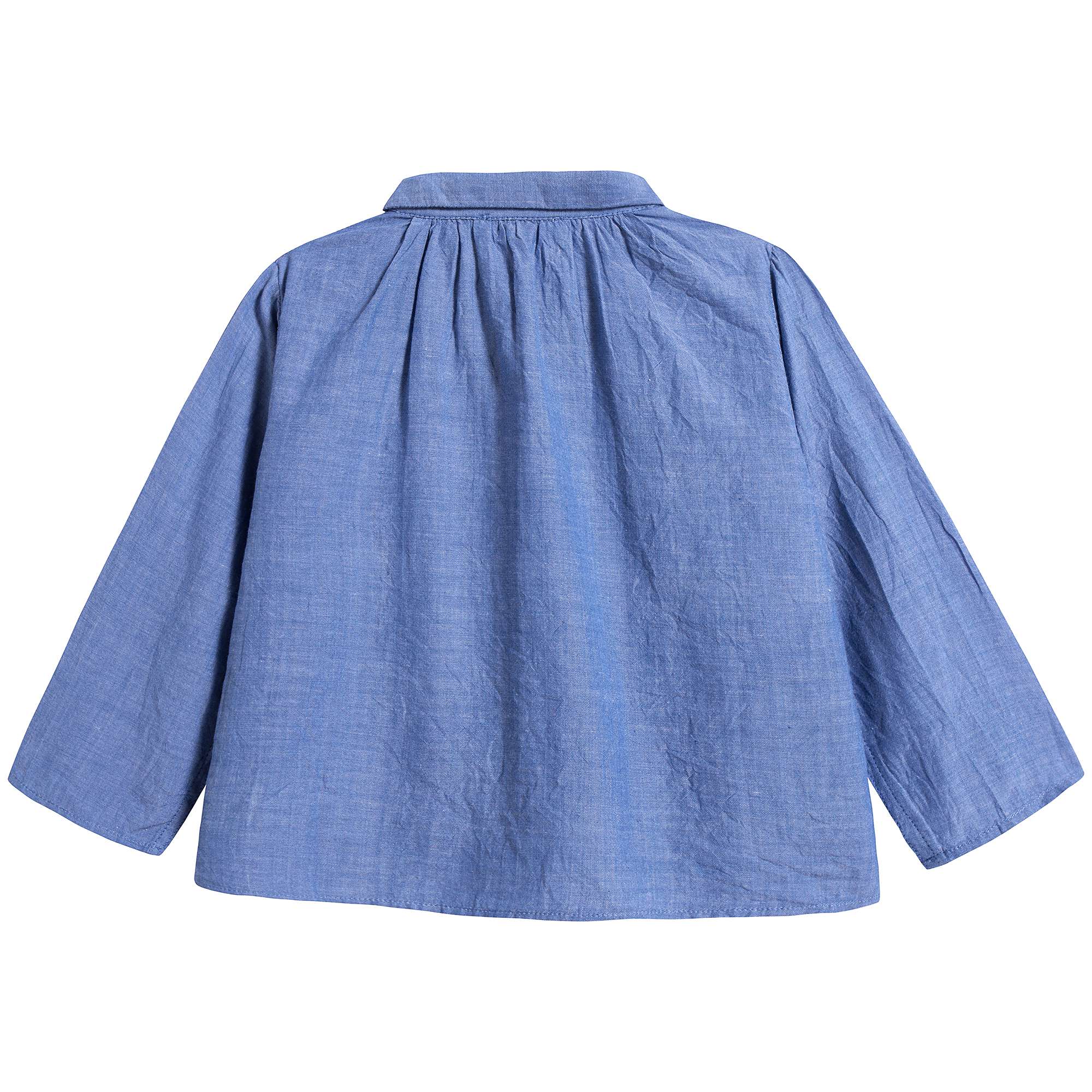 Baby Cornflower Blue Cotton Shirt