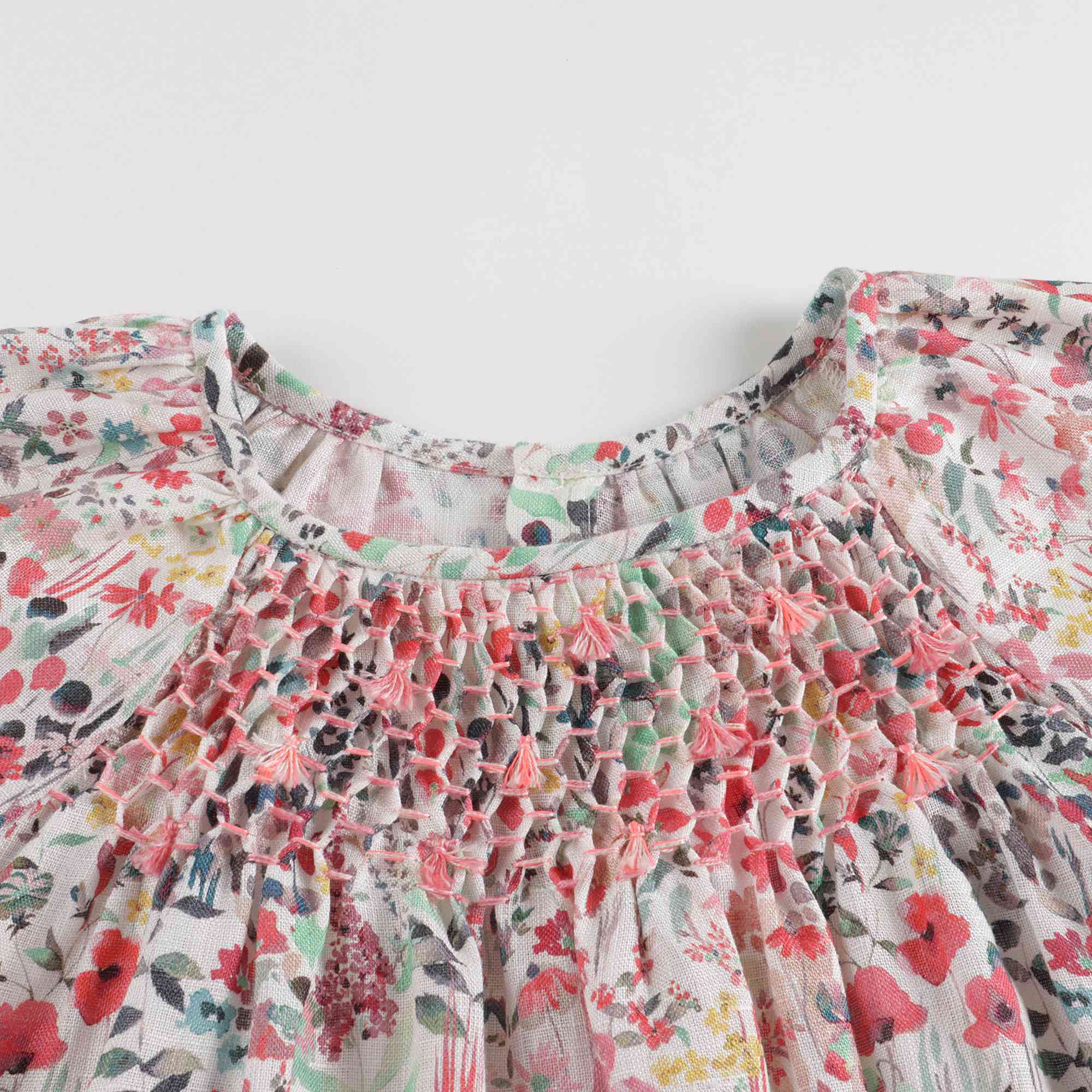 Girls Red Floral Dress