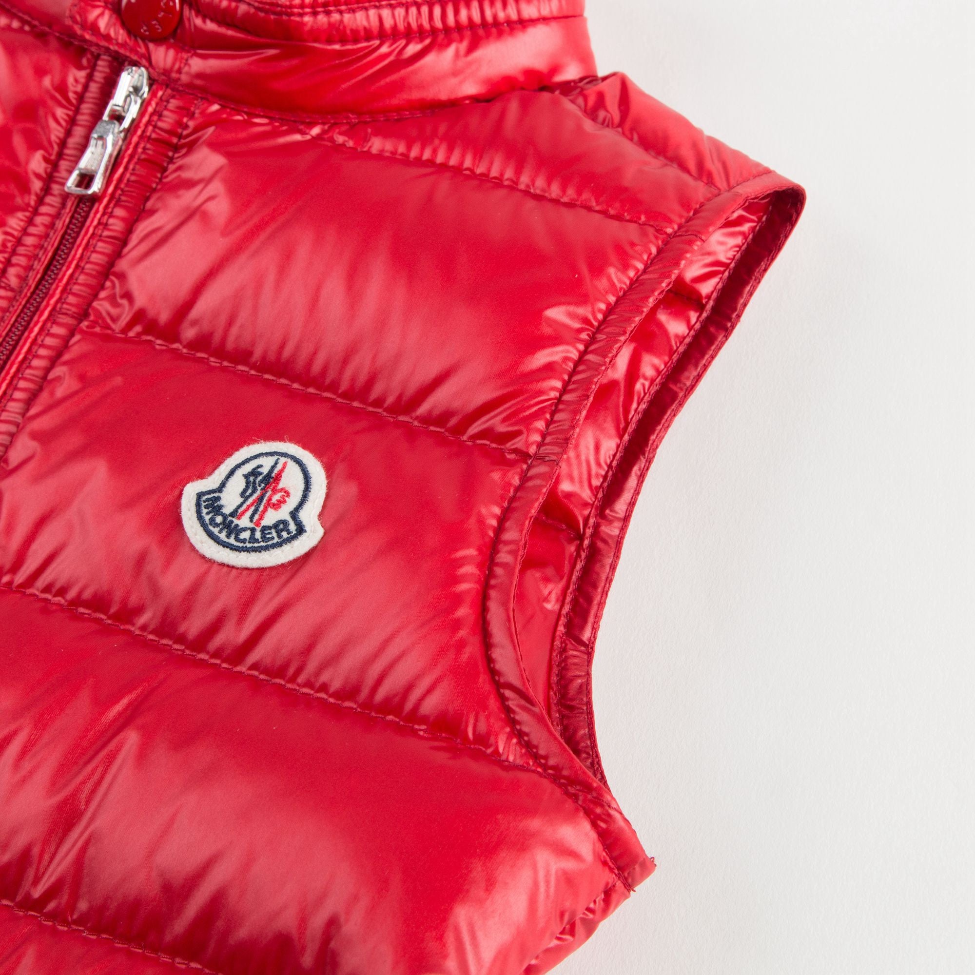 Boys Red 'Gui' Down Padded Gilet