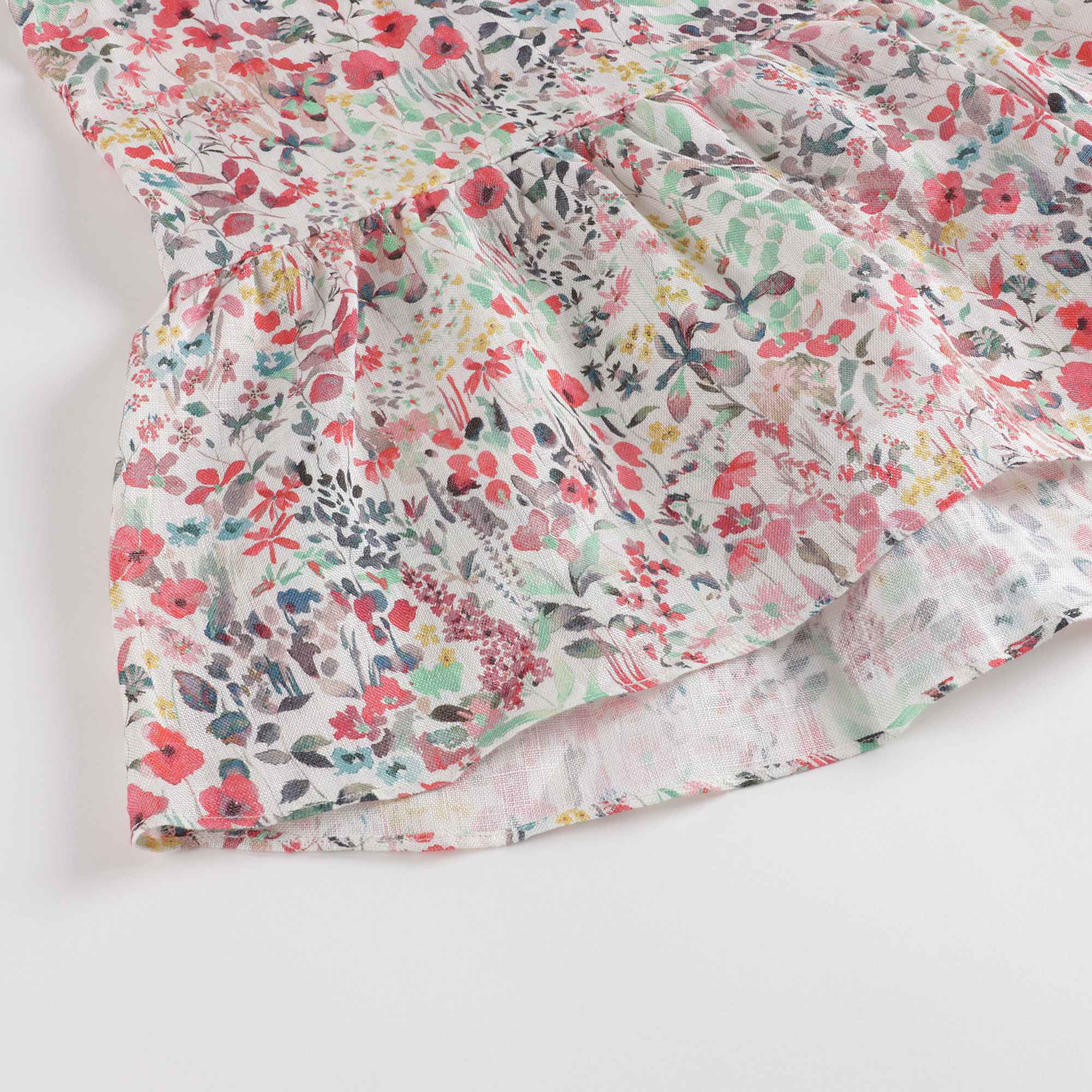 Girls Red Floral Dress