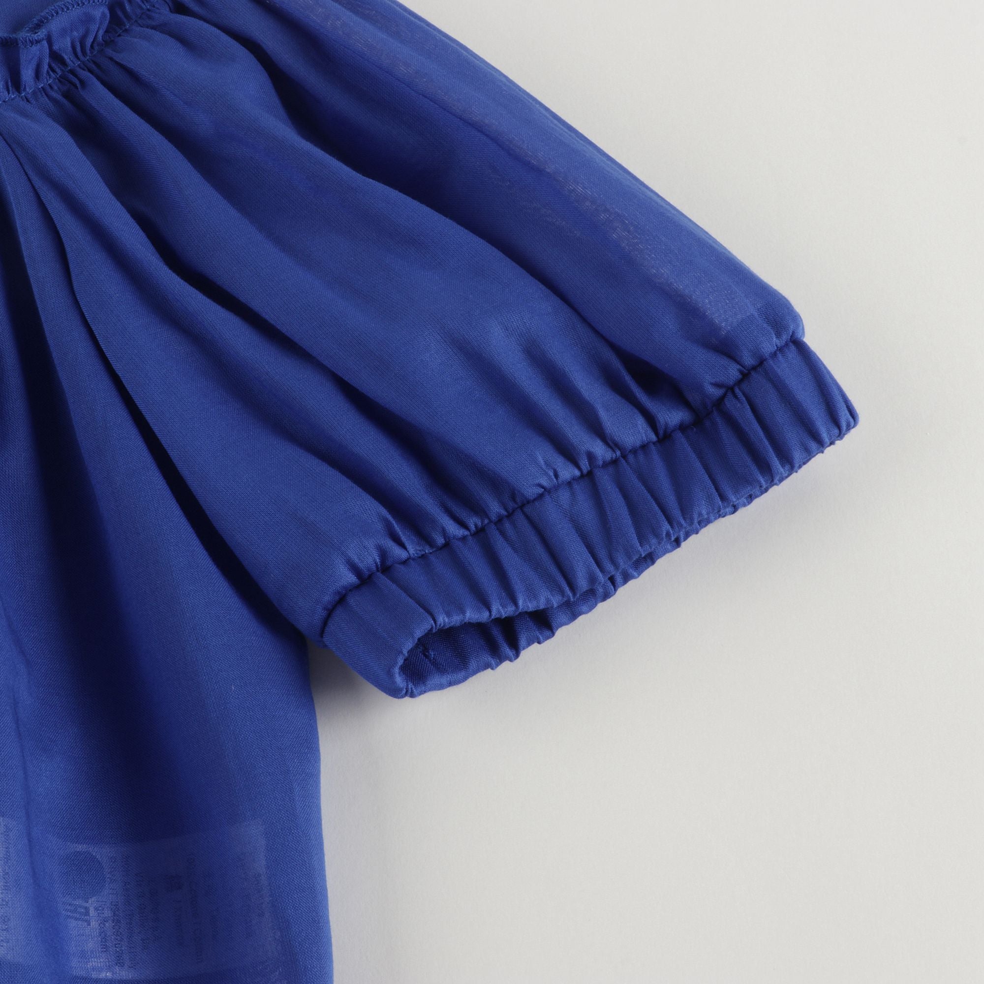 Girls Blue Cotton Shirt