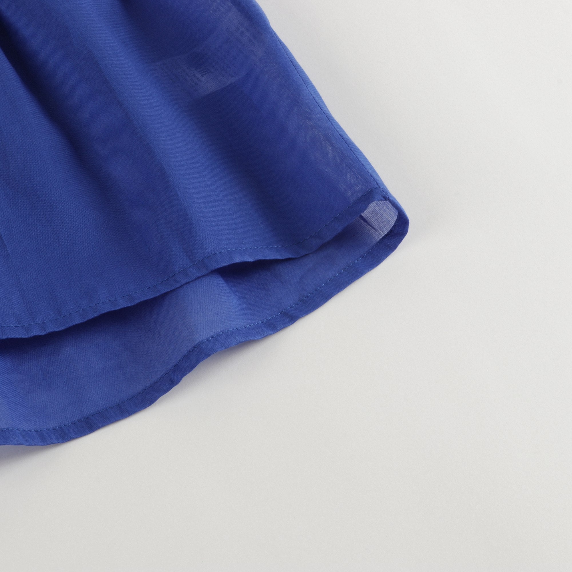 Girls Blue Cotton Shirt