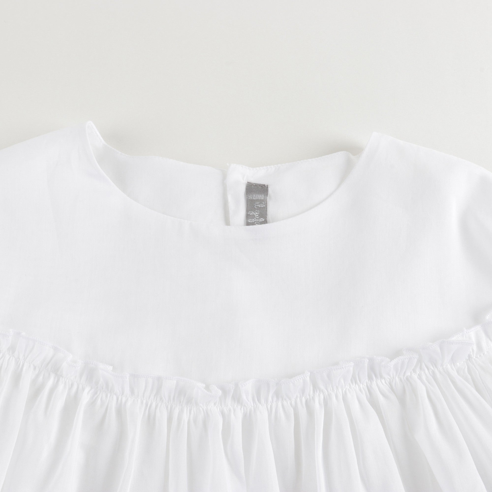Girls White Cotton Shirts