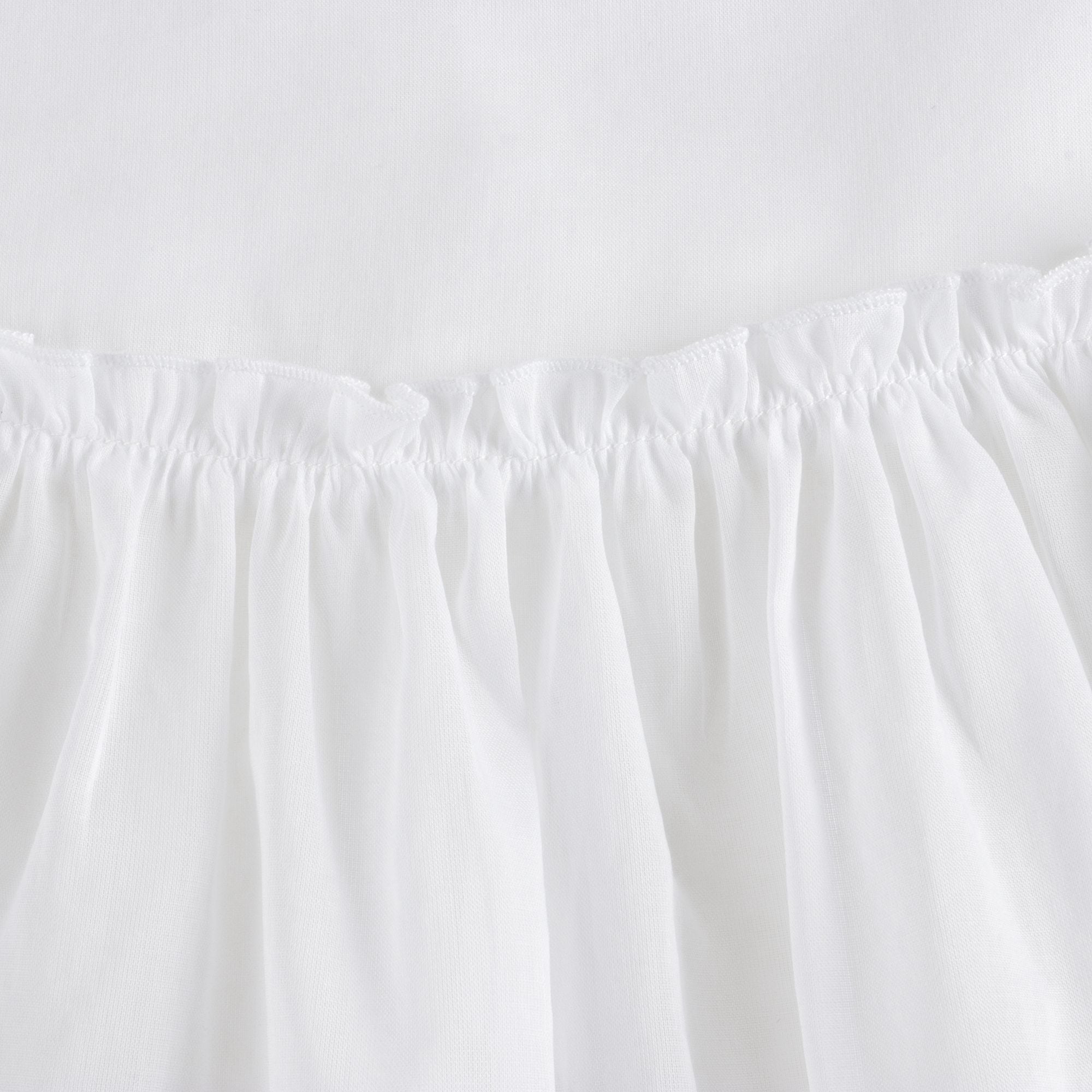 Girls White Cotton Shirts