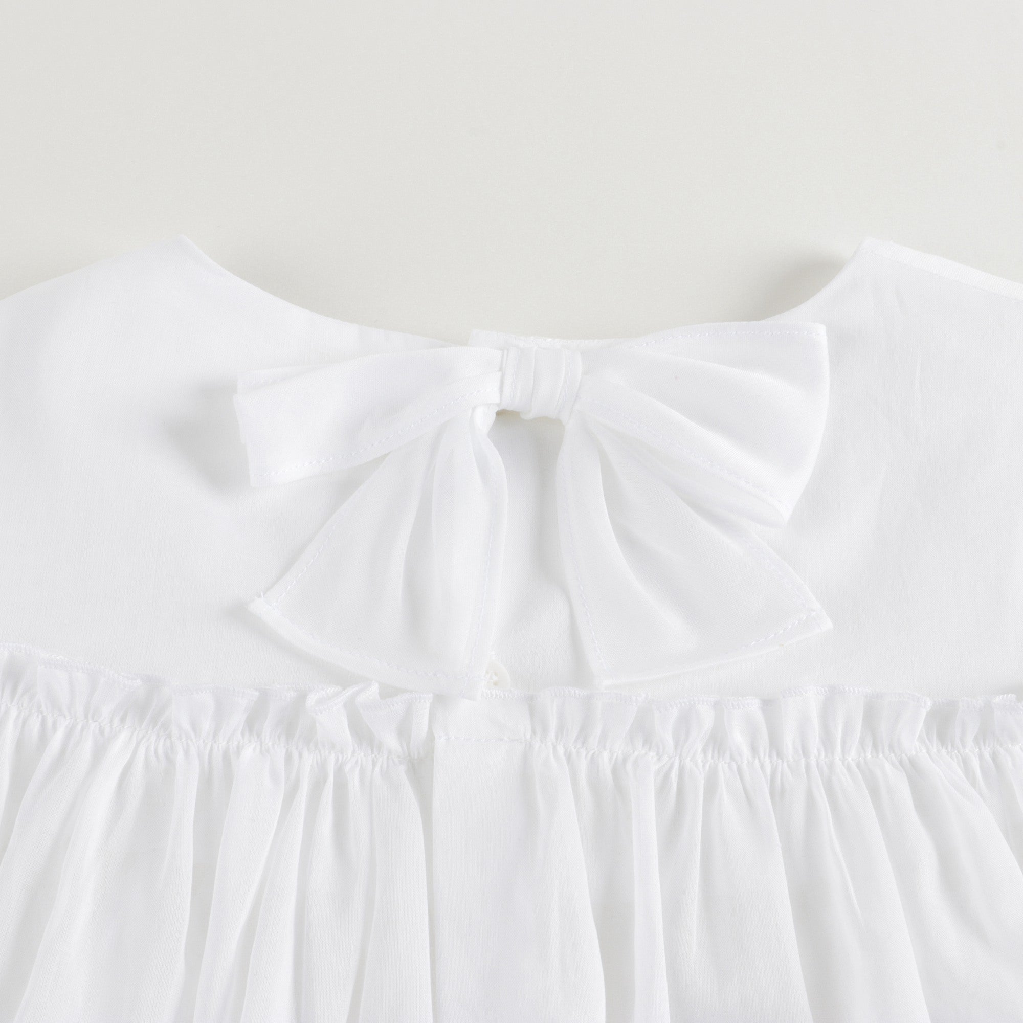 Girls White Cotton Shirts