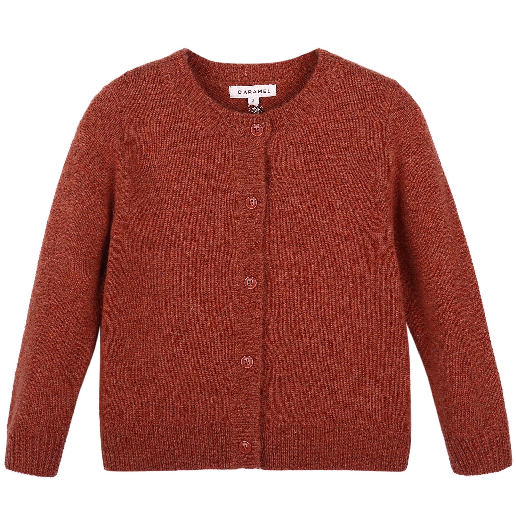 Girls Red Knitted Cardigan